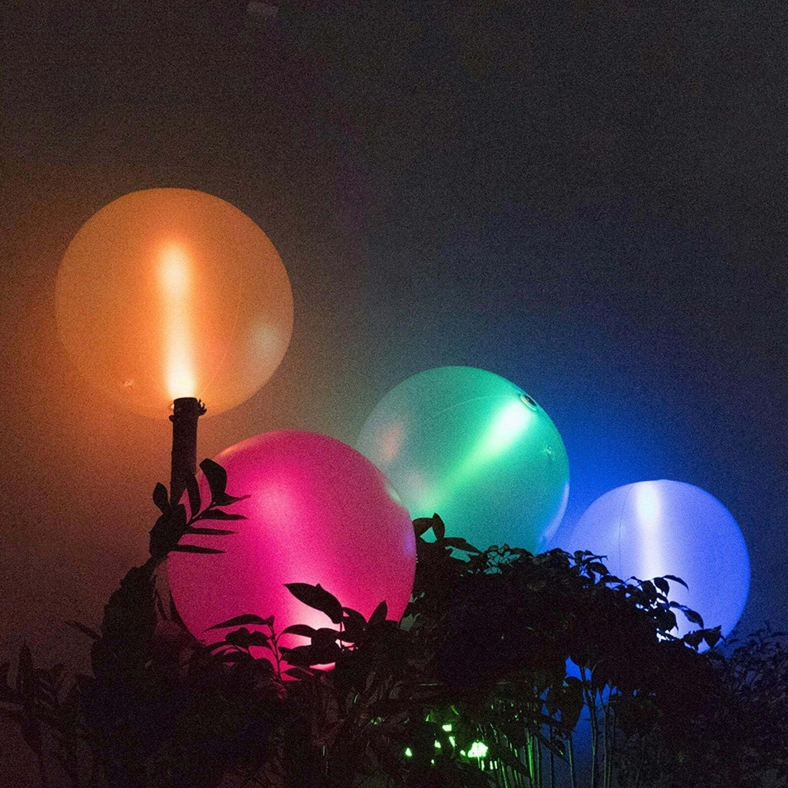 2 Pack Glow Beach Ball Glow Sticks Balls Party Glow in the dark Toys 30cm