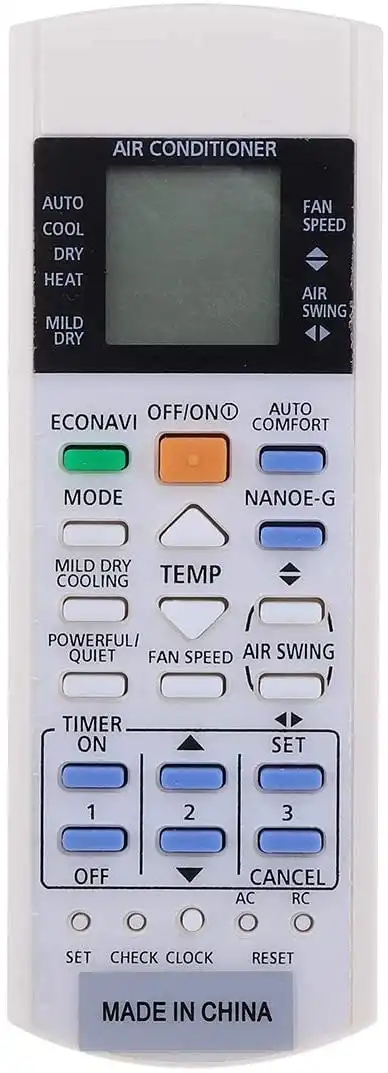 Panasonic Compatible Air Conditioner Remote ECONAVI Inverter NANOE-G for A75C3300 A75C3706 A75C3208 A75C3708