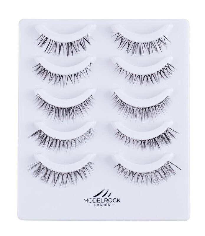 MODELROCK Lashes NANO LITE NAKED NATURALS "DAINTY BRIDAL" Collection - 5 Pair Set