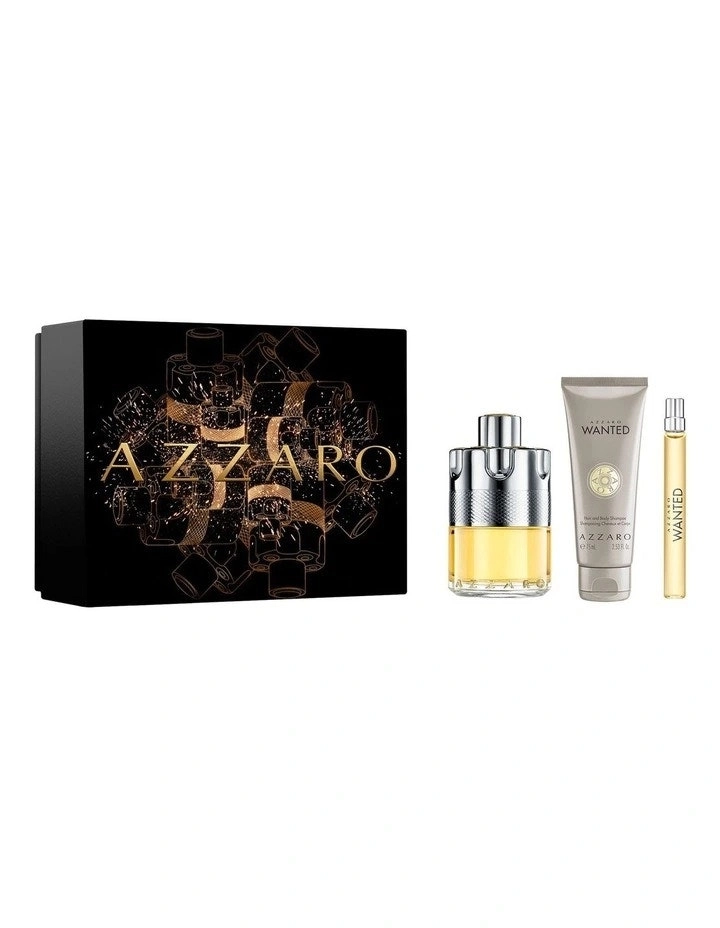 Azzaro Wanted EDT 100ml 3 Piece Gift Set