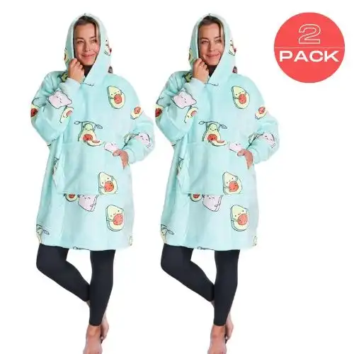 Hotto Premium Oversized Cuddle Hoodie Avocado - 2 PACK