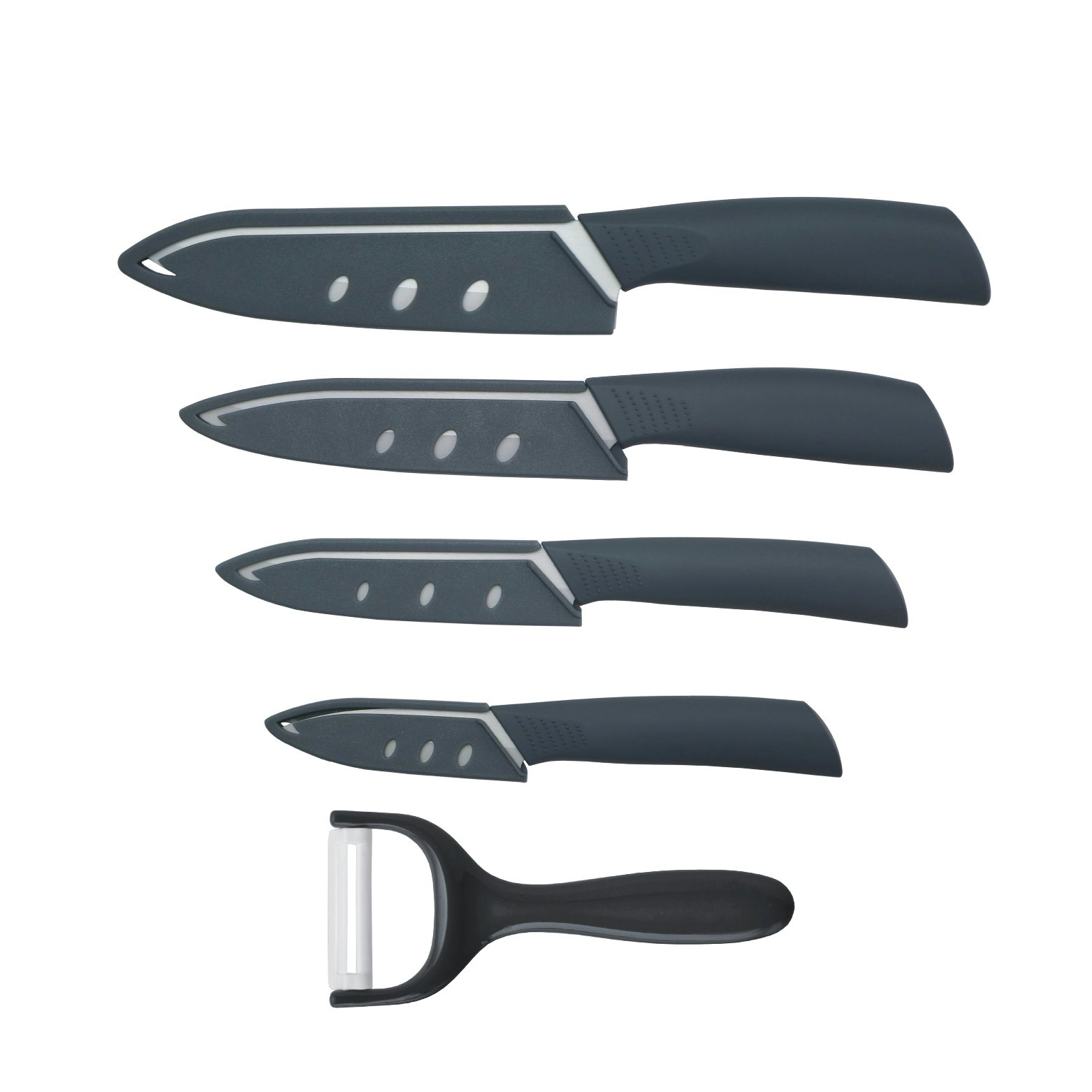 Innobella 5 Piece Ceramic Knife Set With Peeler