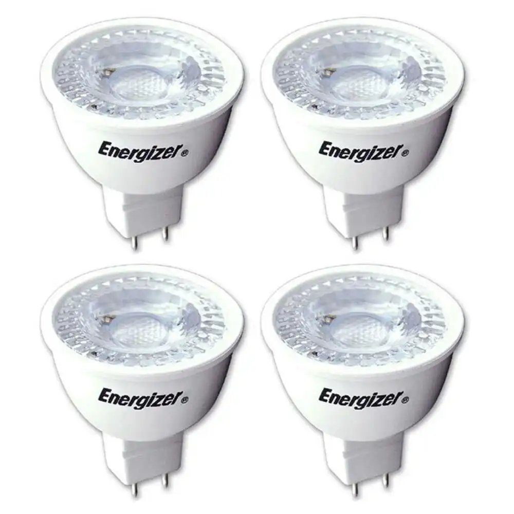 4pc Energizer LED GU5.3/MR16 5W/350LM Warm White Light Bulb/Lightbulb 35W