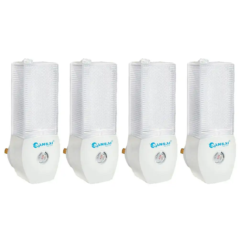 4x Sansai Automatic Sensor Activated LED Home Soft Glow Night Light 240V 0.4W