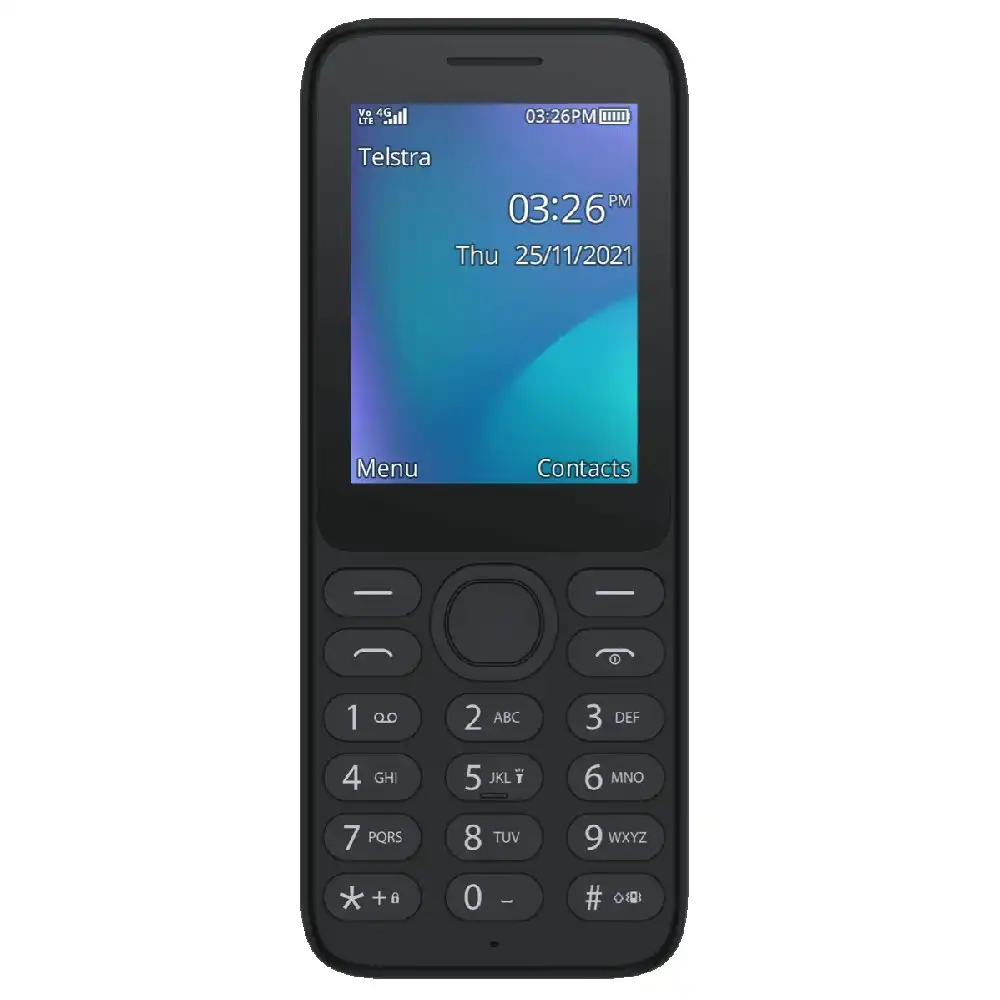 Telstra Lite 3 Prepaid Push Button Phone 4GX - Black