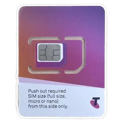 FREE POST Telstra $10 x10pc PREPAID STARTER SIM Card LOT - AU STOCK $100VALUE