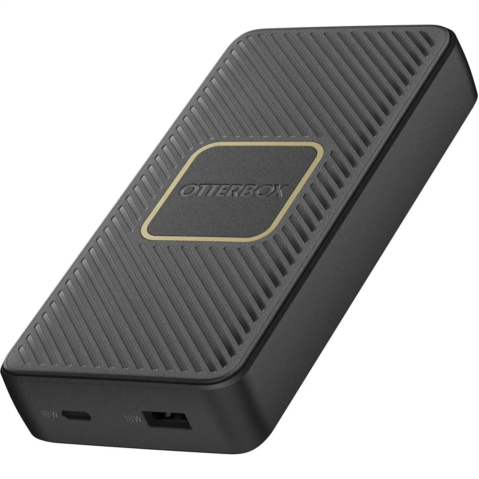 Otterbox 15,000mAh USB-A and USB-C PD 18W plus 10W Qi Wireless Power Bank - Black