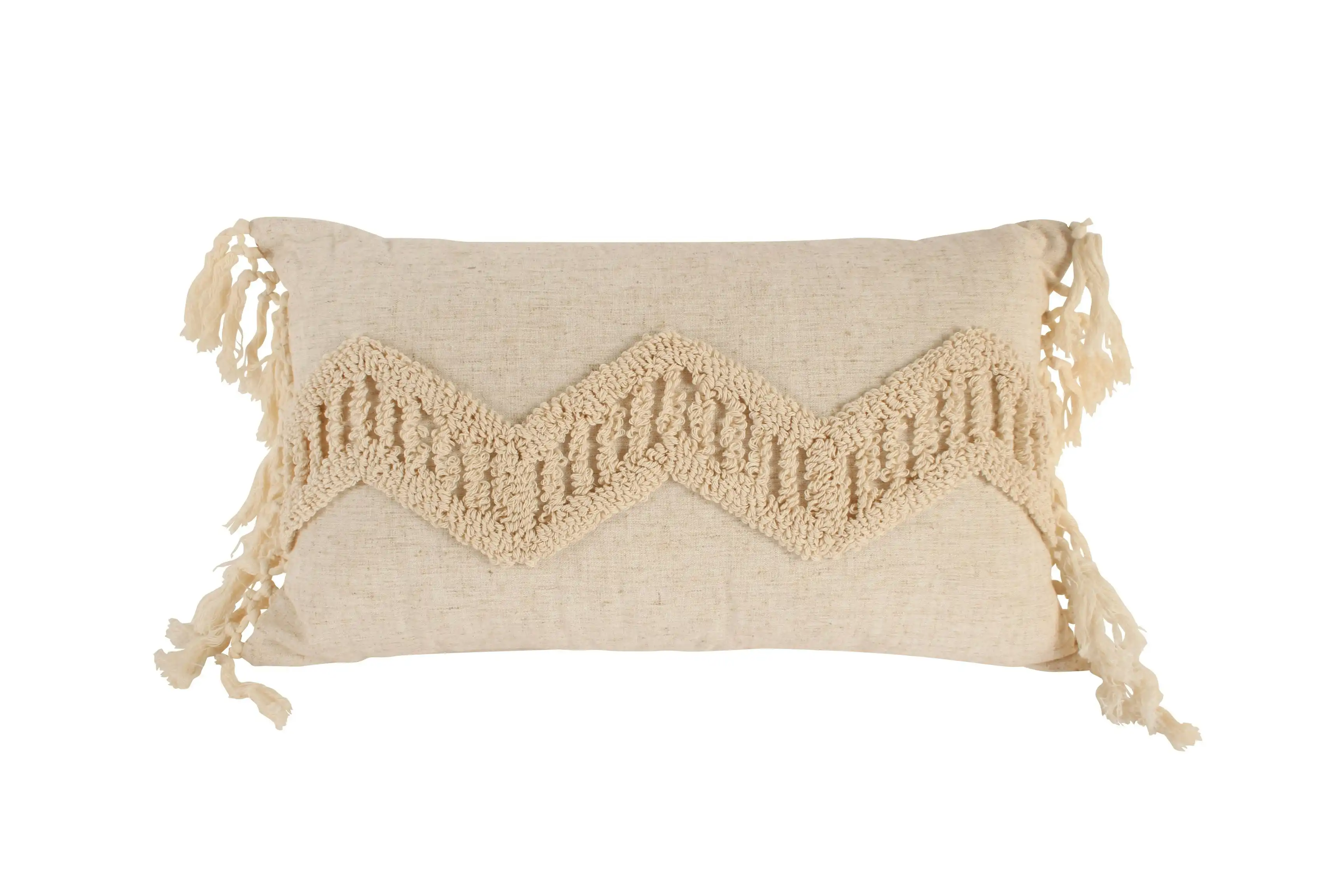 Kylen Fringed Cushion 50 x 30 cm