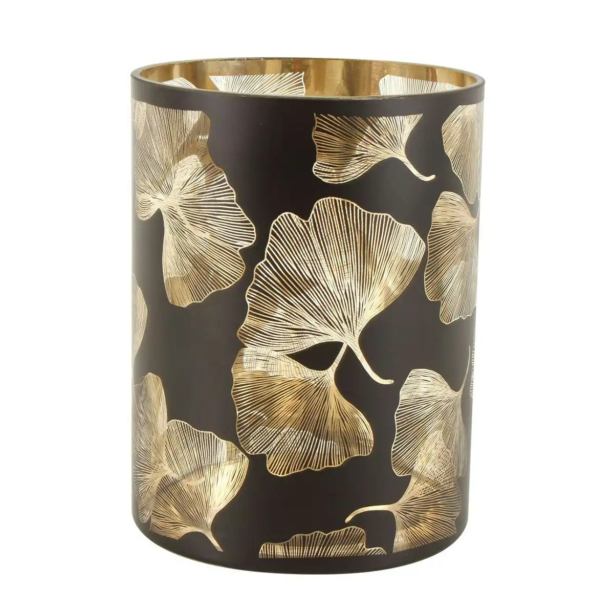 Maalik Glass Ginkgo Candle Holder