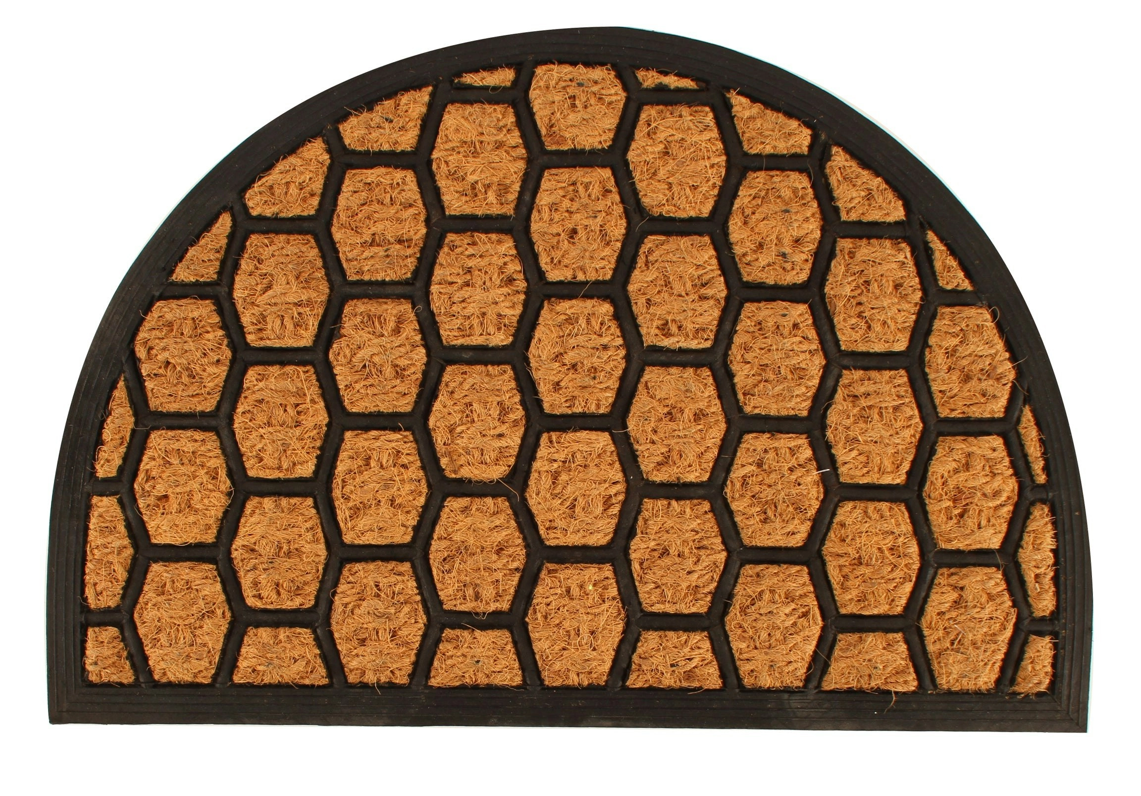 Curved Coir Door Mat 60 x 40cm