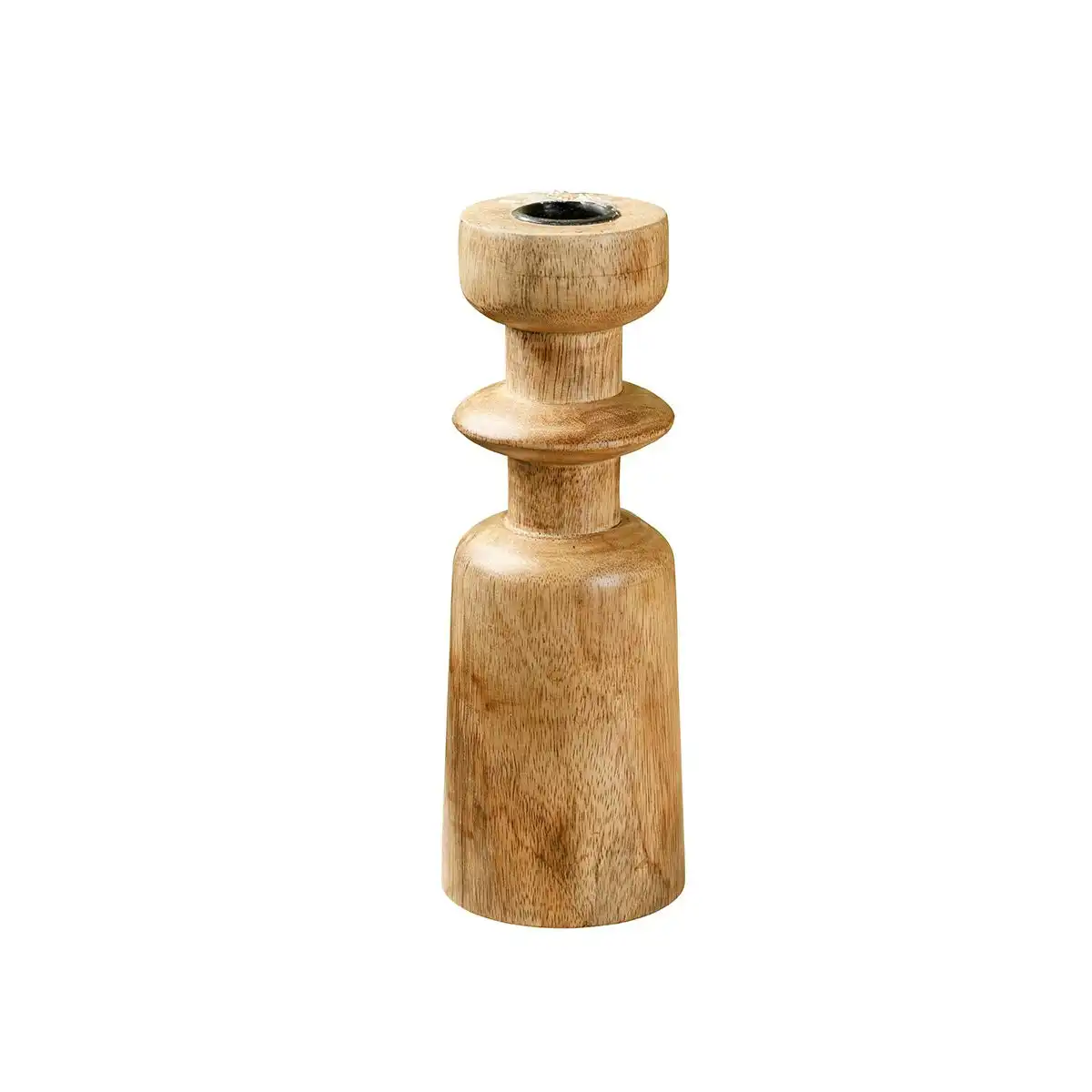 20cm Andi Mango Wood Candle Holder