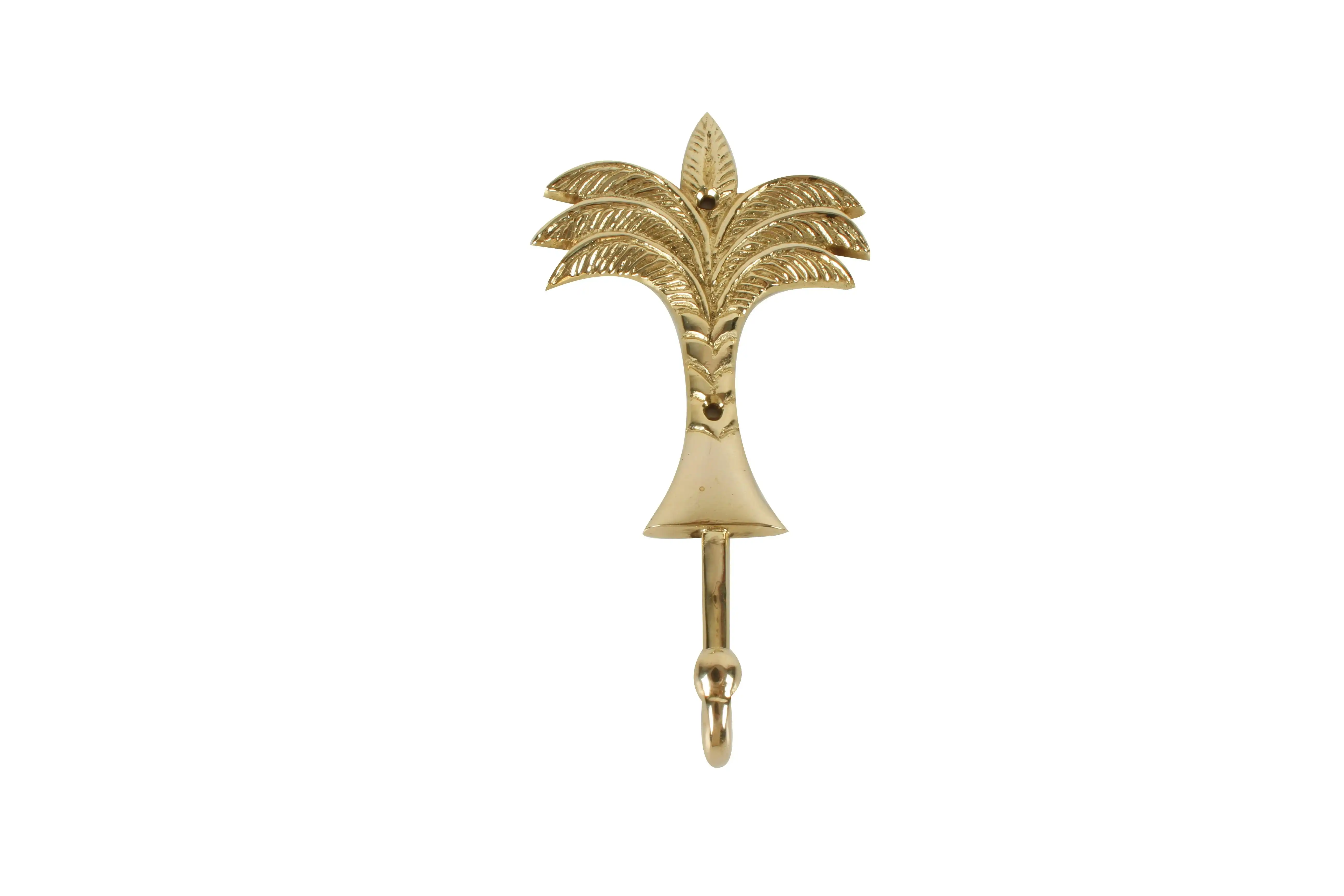 Belize Brass Palm Tree Wall Hook