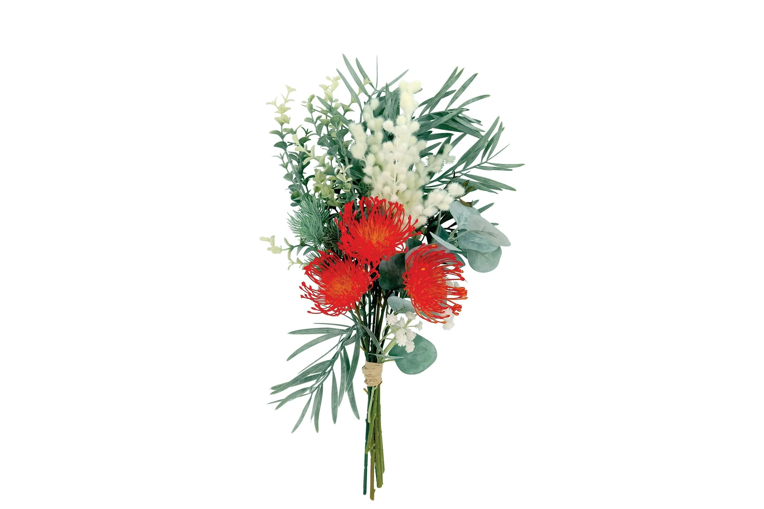 Pincushion & Eucalyptus Bouquet 52cm