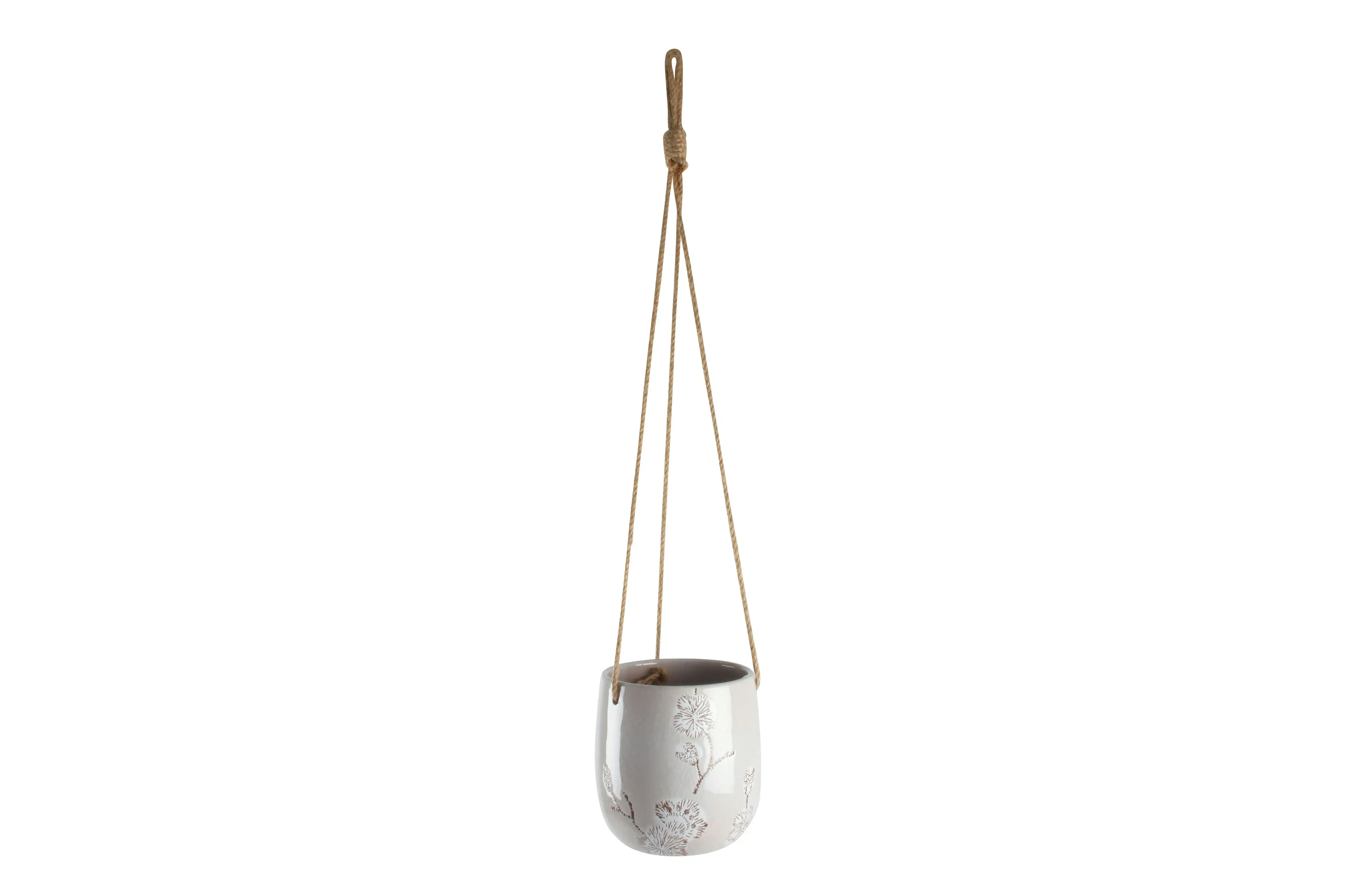 Skylar Ceramic Hanging Planter No Hole14 x 13 cm