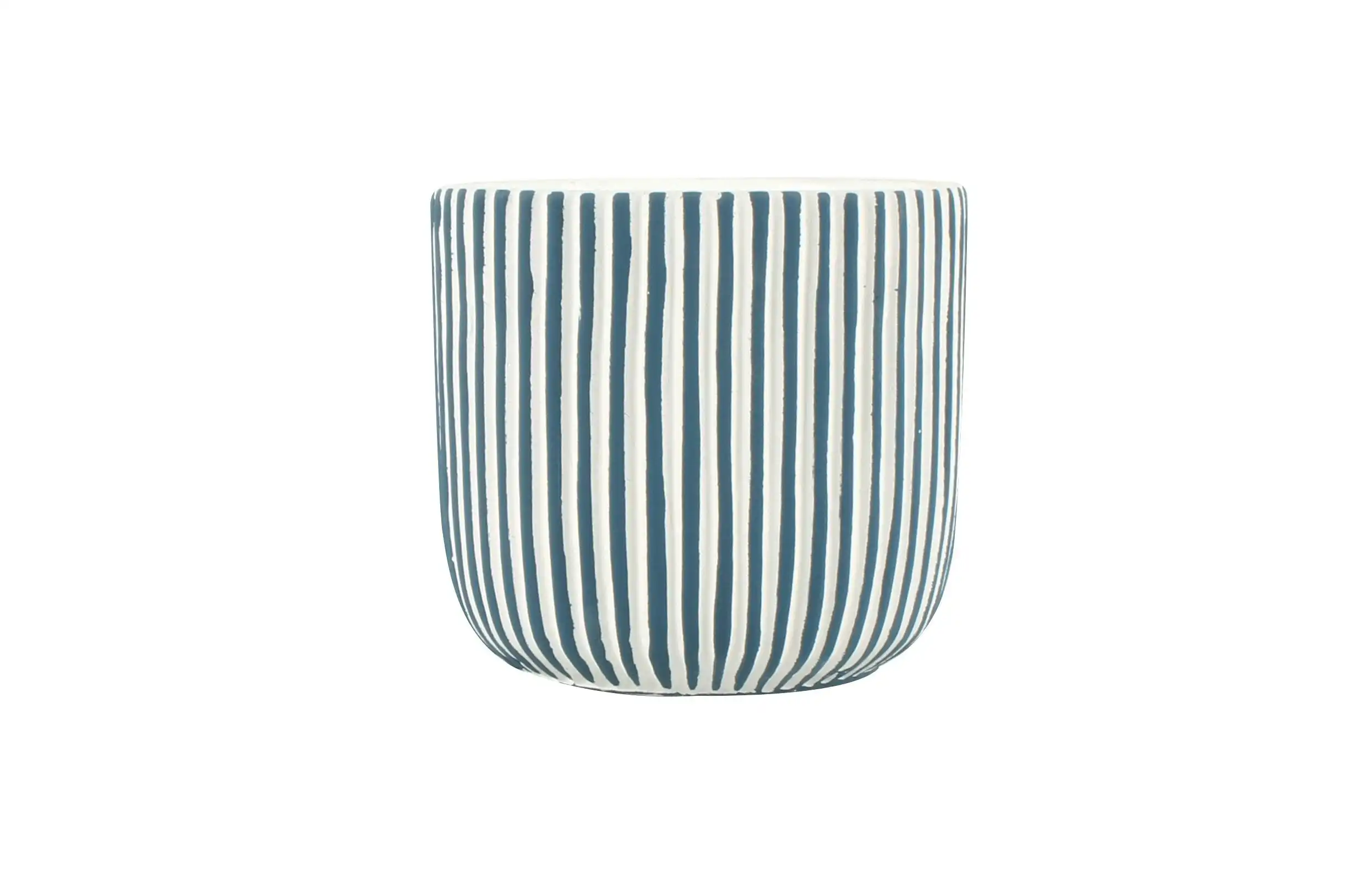 Jade Stripe Pot 17 x 17 x 15 cm