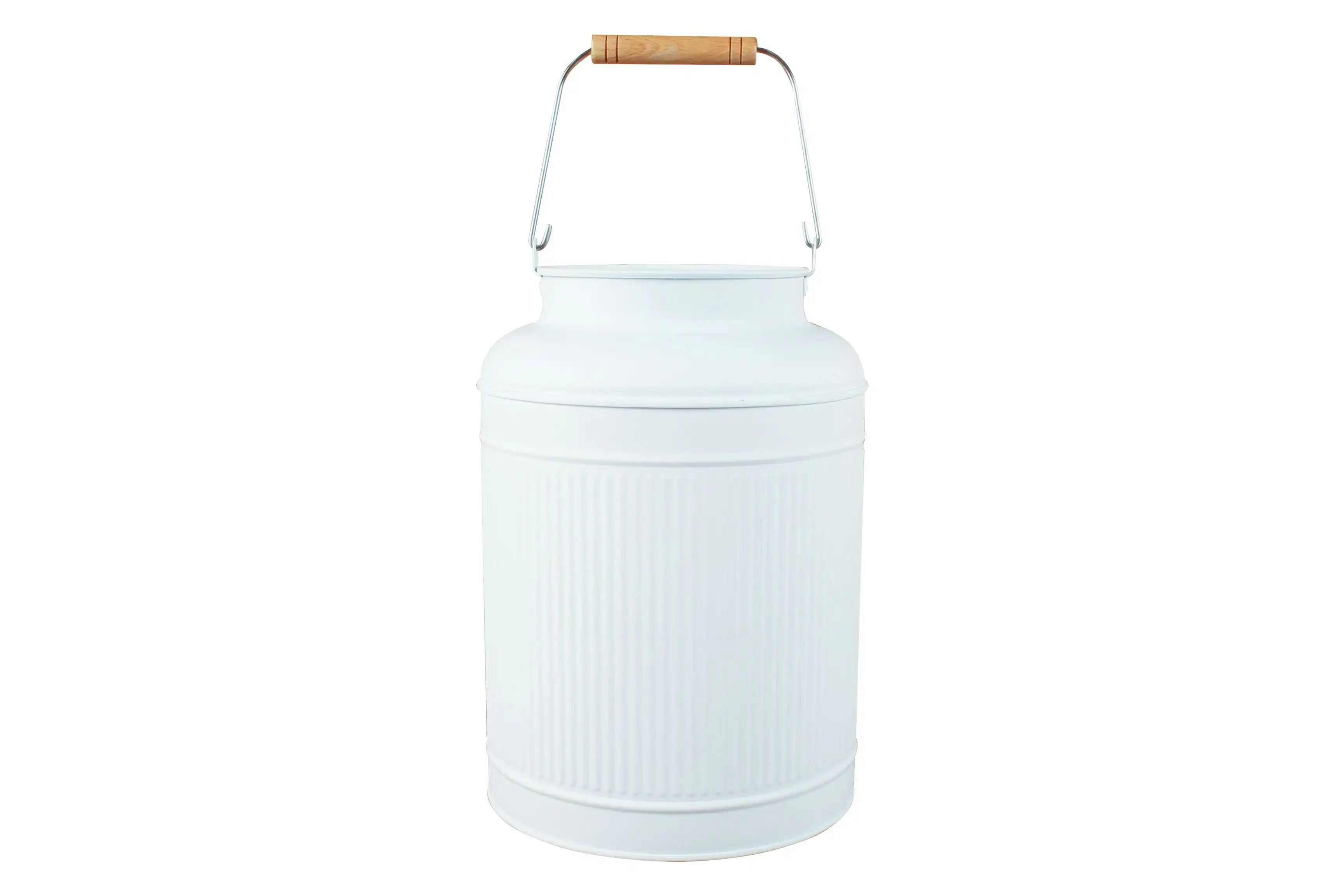 Maja Emboss Milk Can White 26 x 18 x 12cm