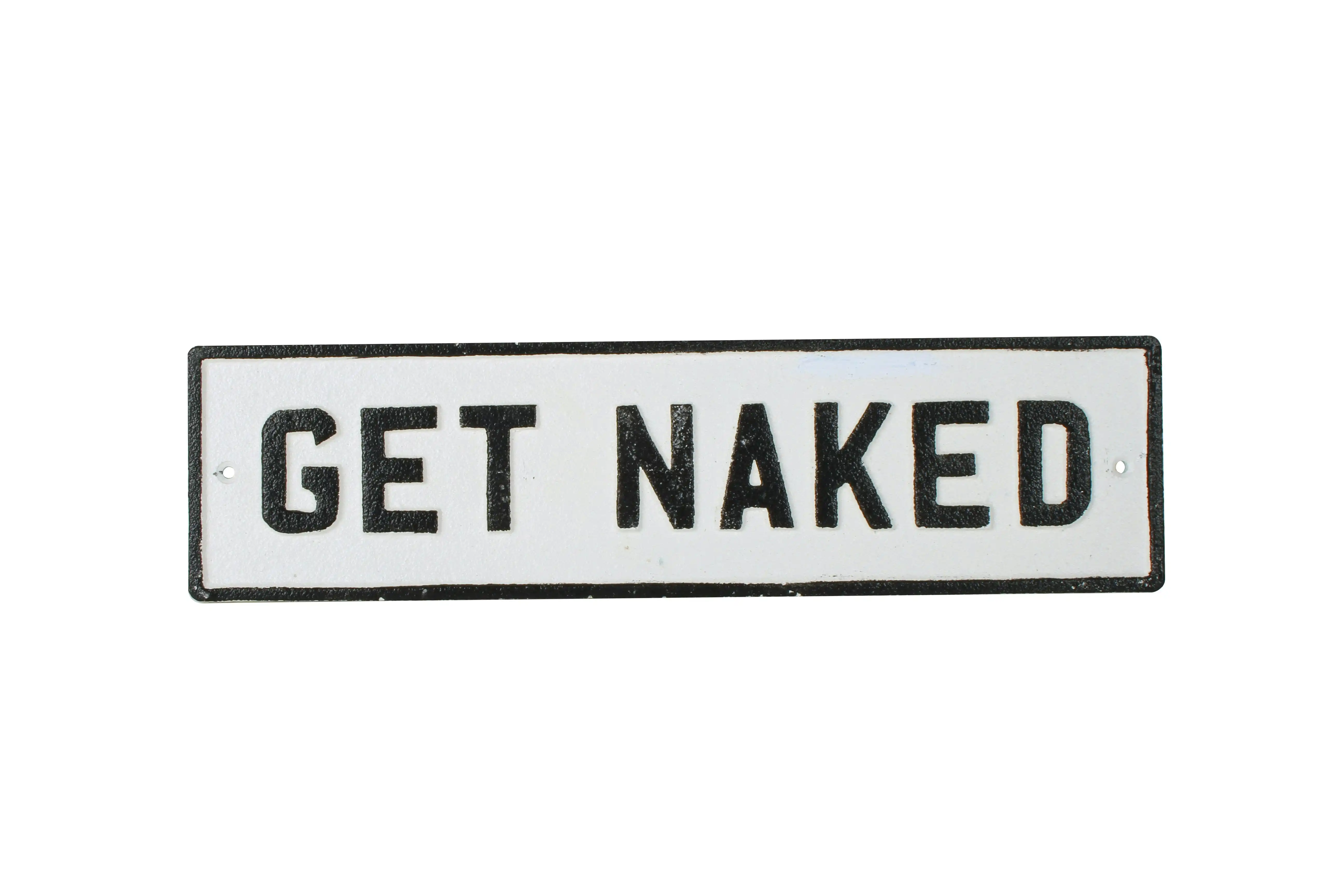 Wanda Cast Iron Get Naked Plaque 35 x 9 cm