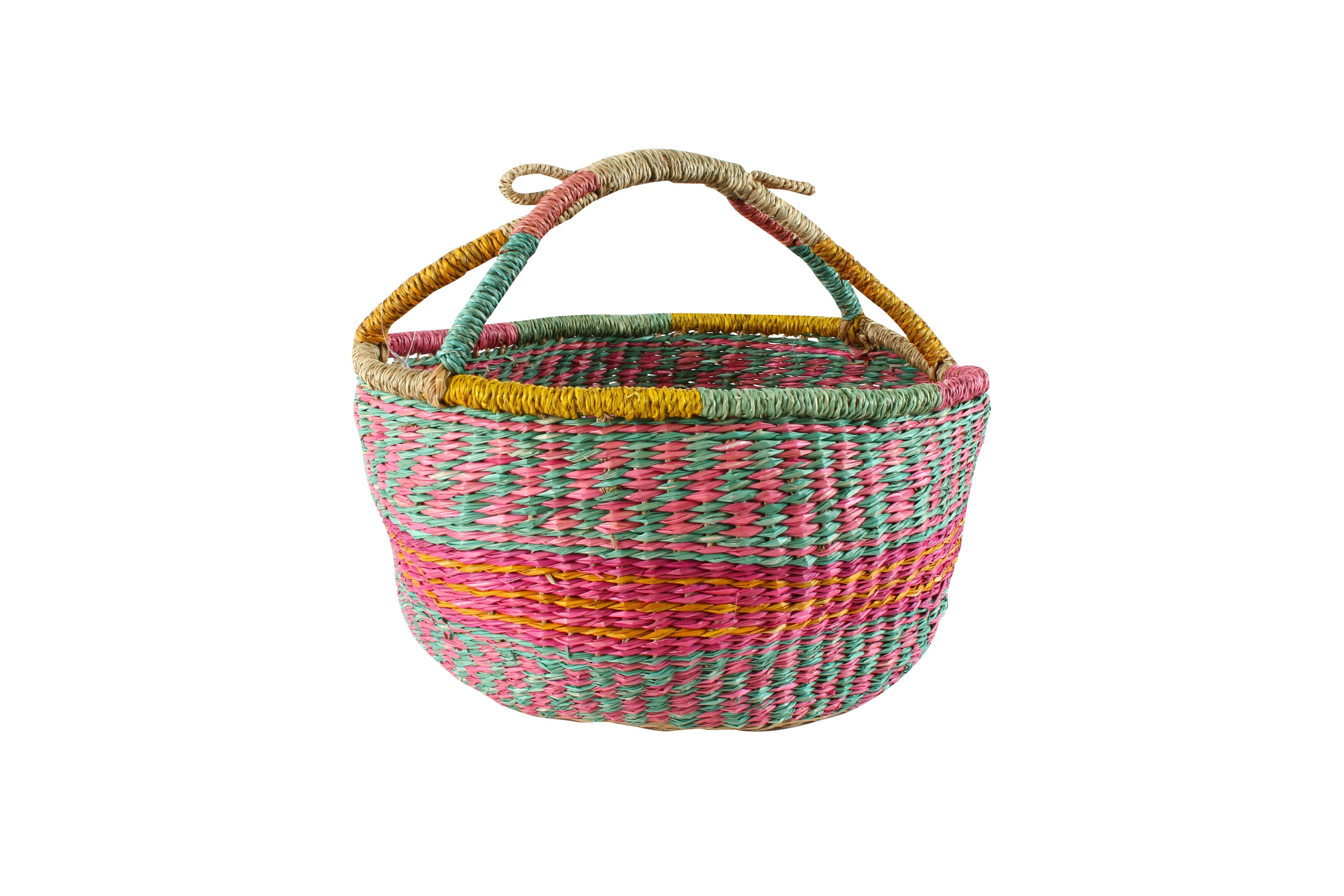 Large Boho Bardie Seagrass Basket 38 x 31 cm