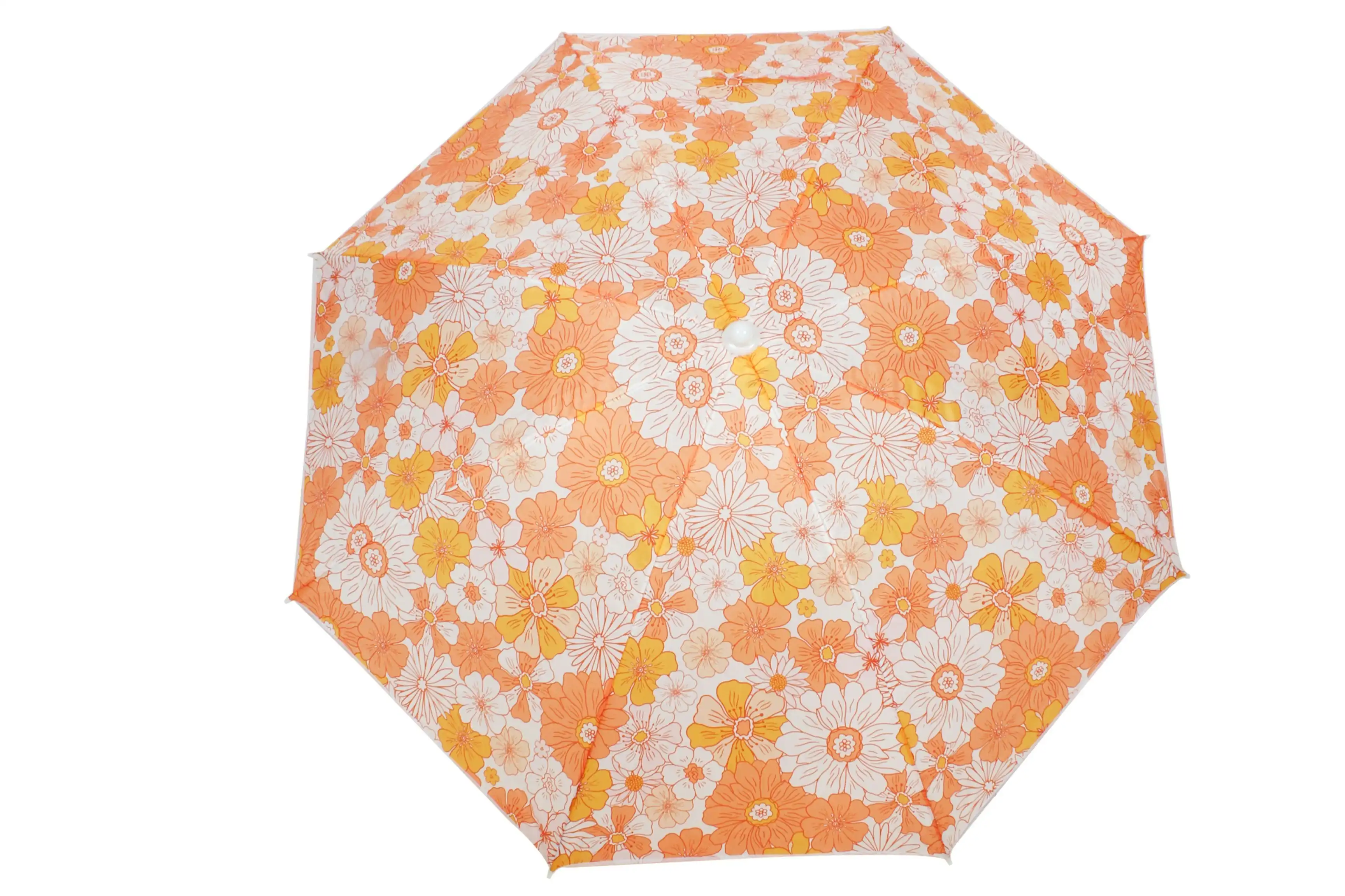 Hippie Daisies Beach Umbrella With Matching Carry Bag 180 x 180cm