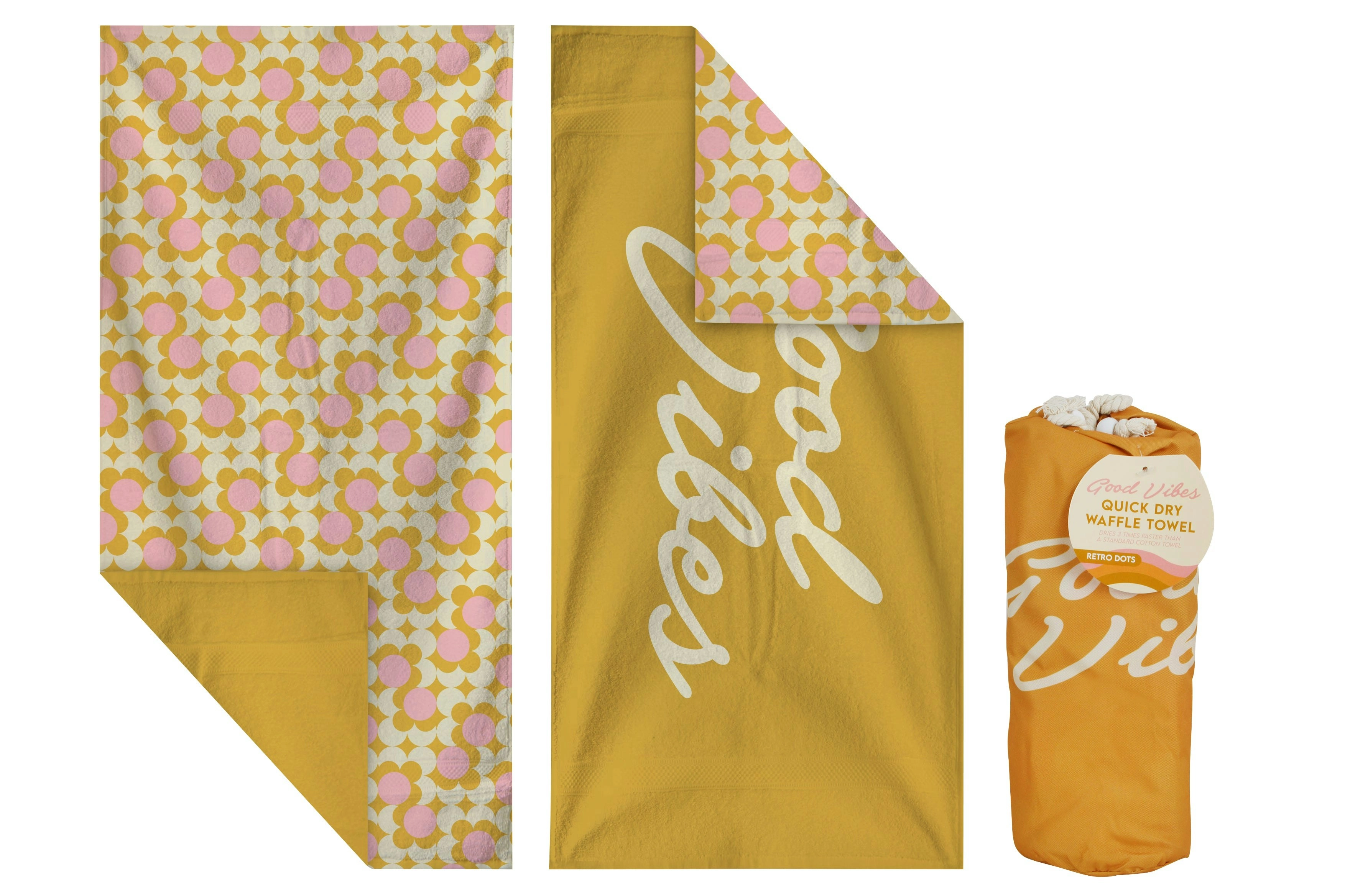 Premium Quick Dry Beach Towel - Retro Dot