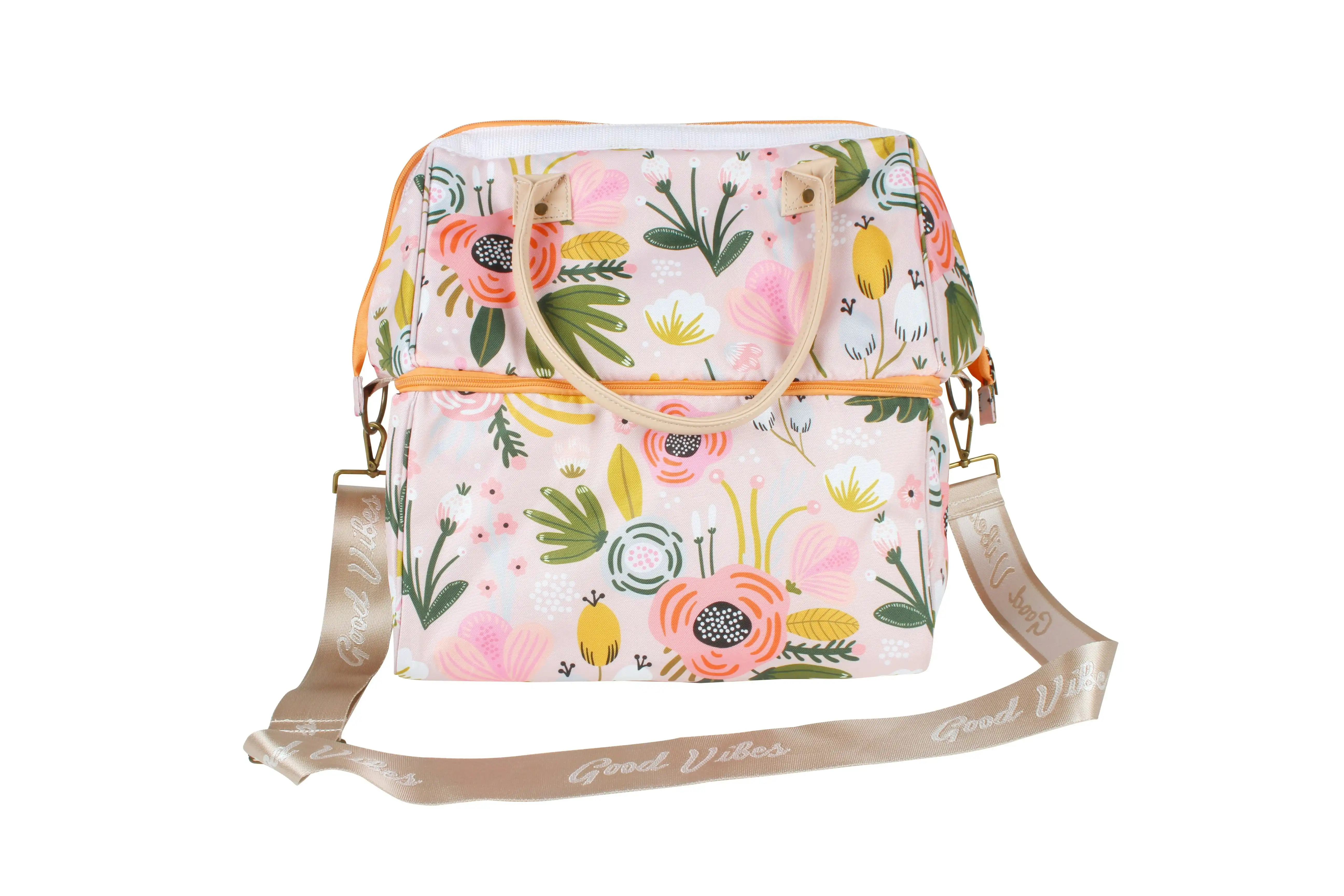 Insulated Peony Bloom Cooler Bag