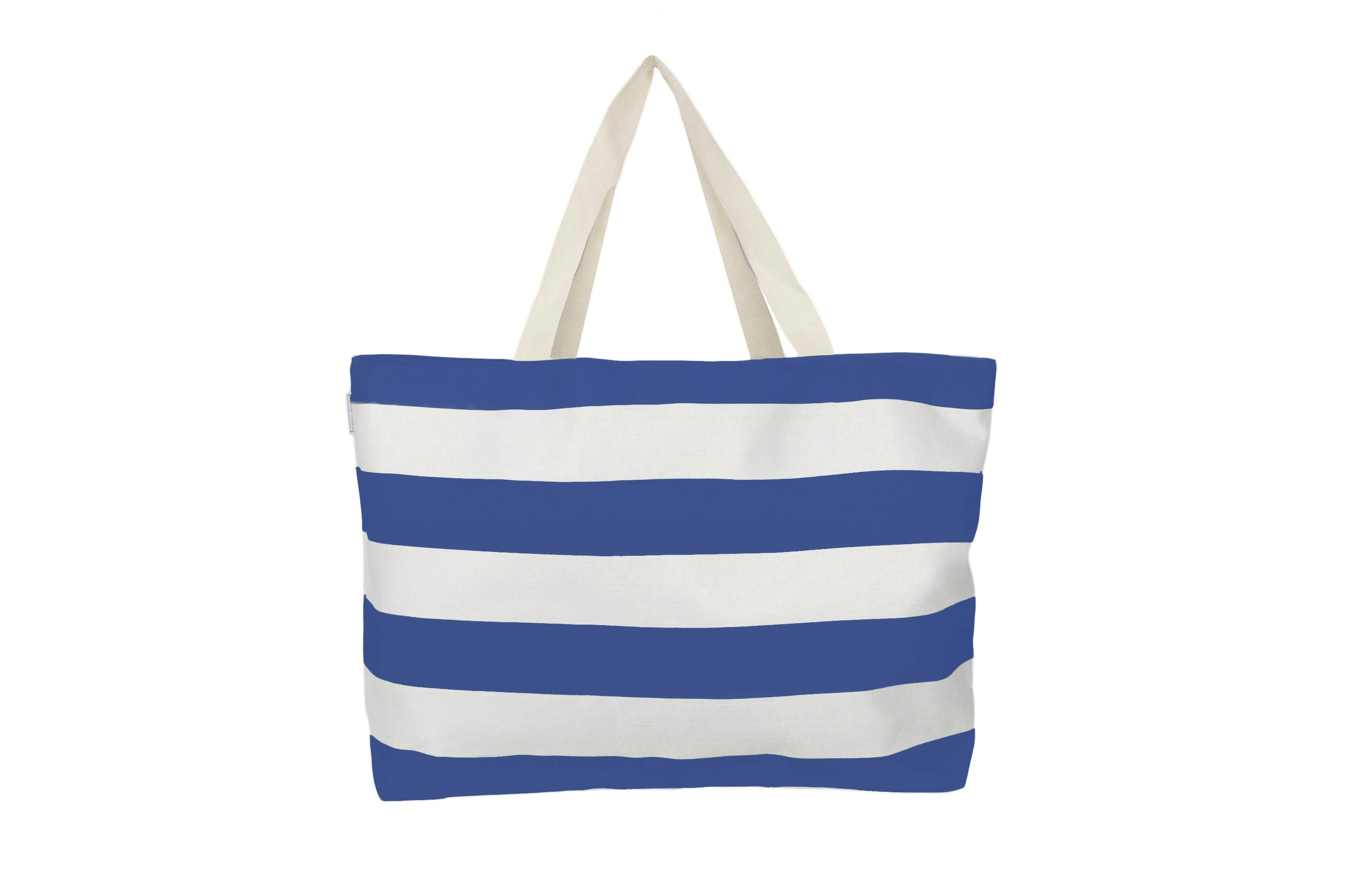 Extra Large Beach Bag Stripe Blue