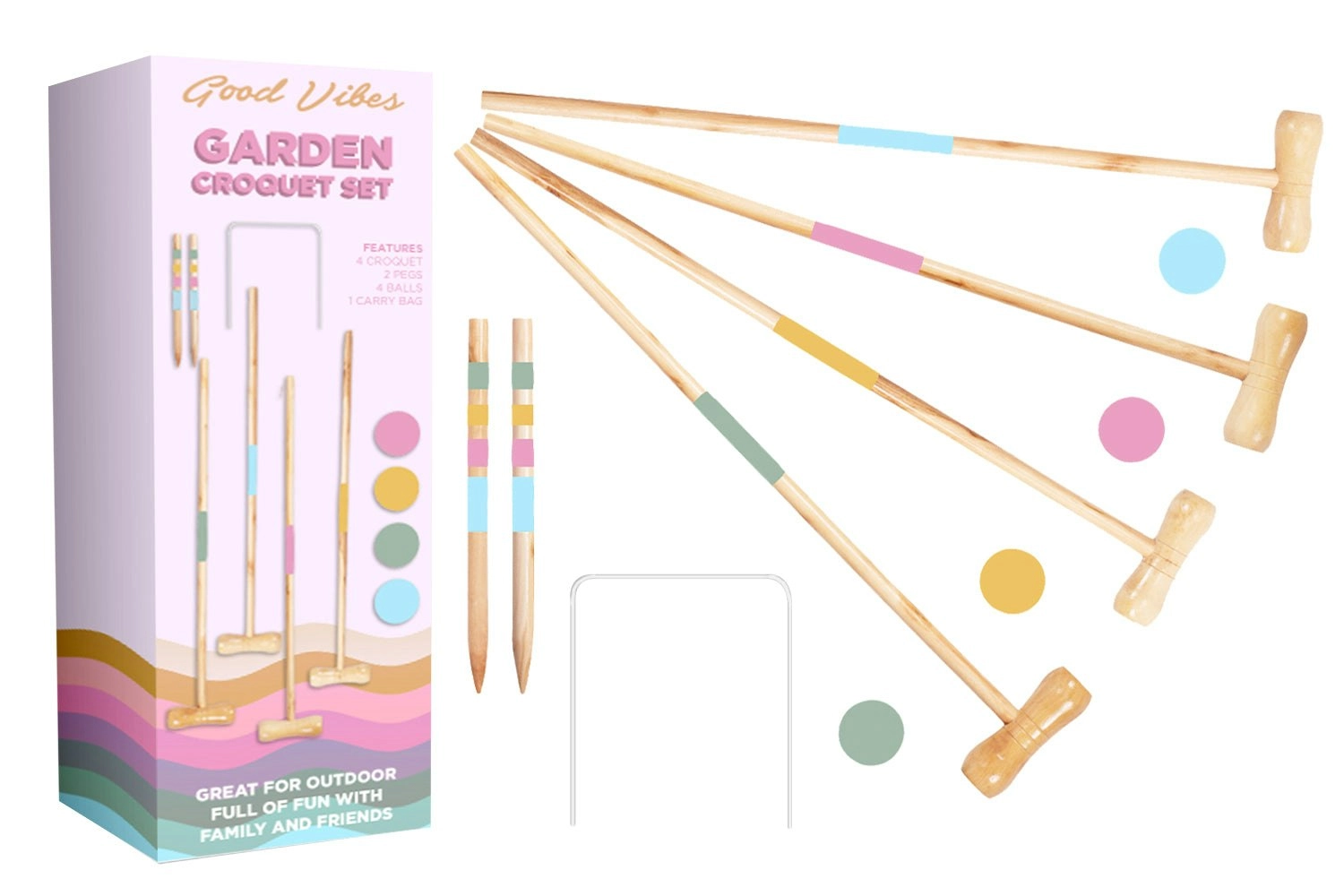 Garden Croquet Set 82 x 4cm