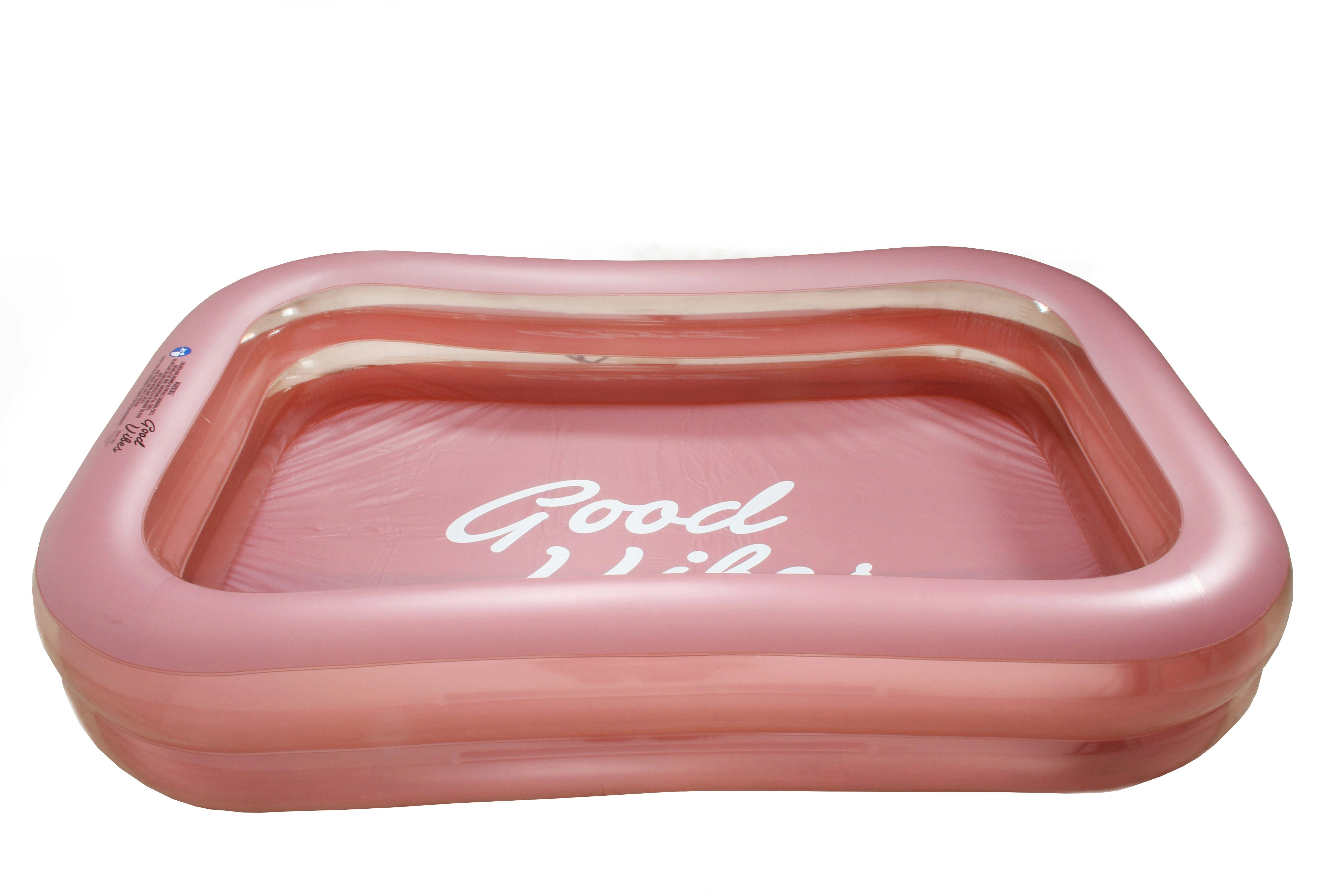 Good Vibes Family Pool Pink 262 x 175 x 50cm