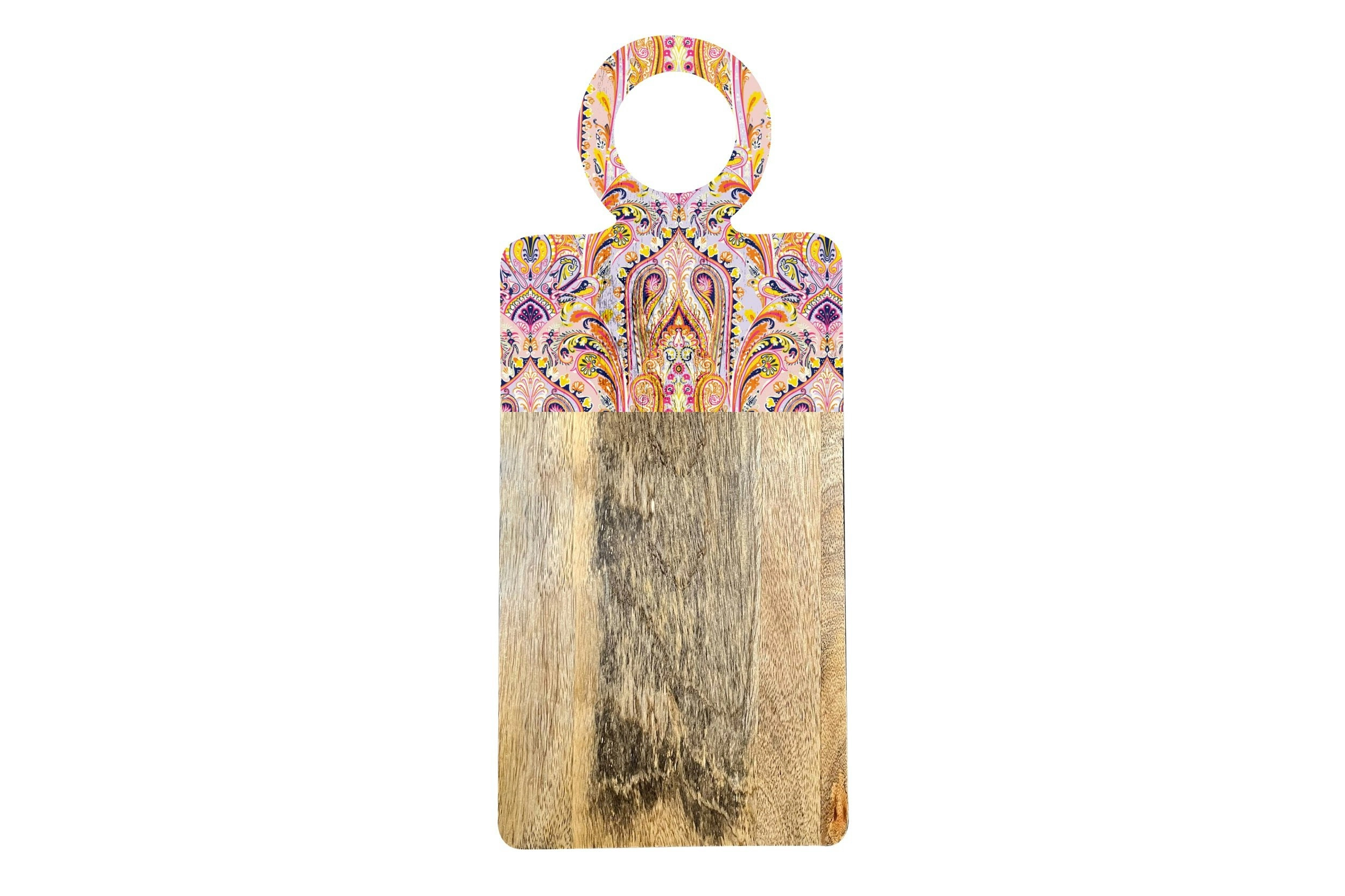 Serving Board Mango Wood 46 x 20 x 2.5cm - Nomad Paisley