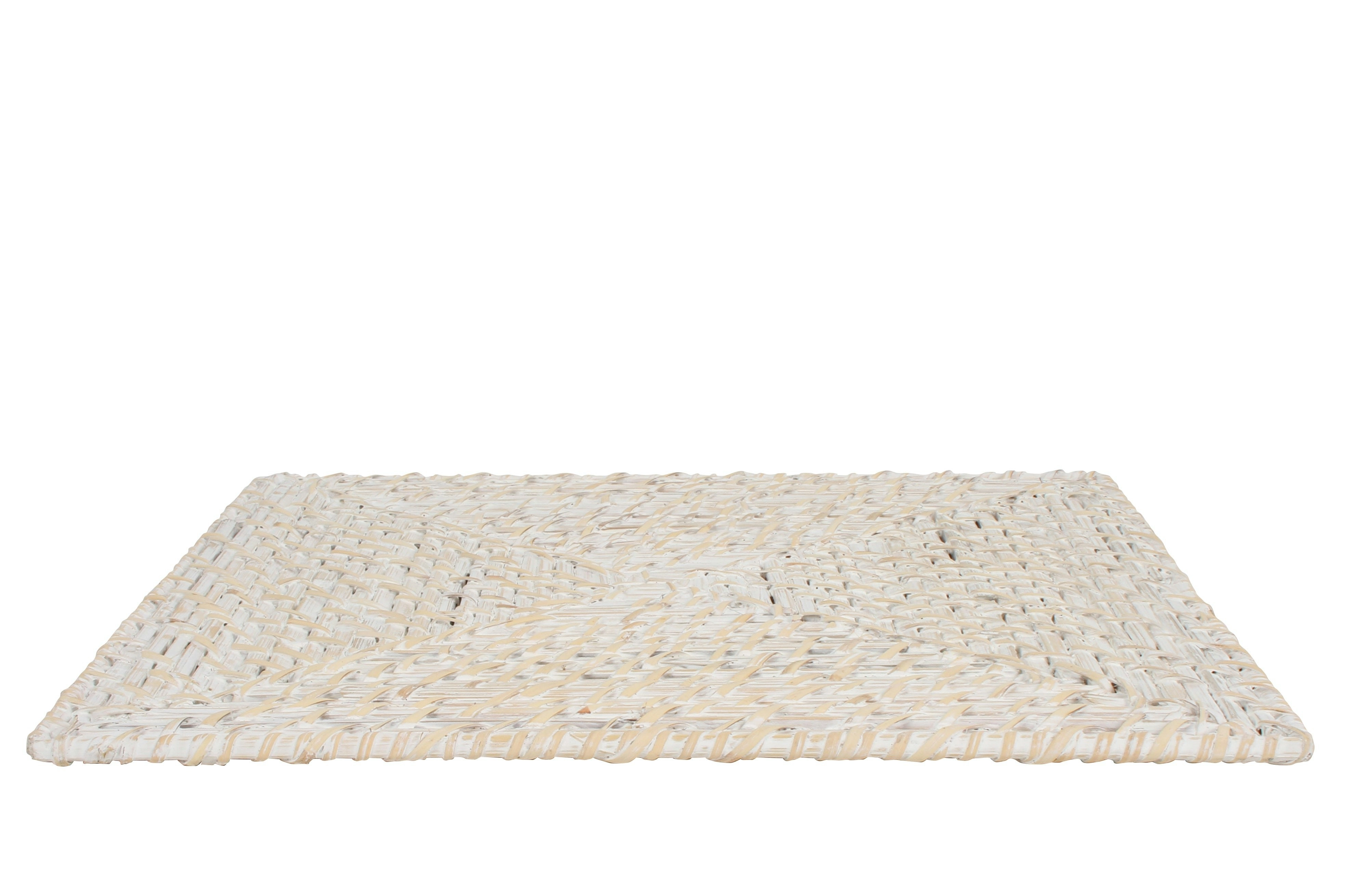 Zahara White Wash Square Display Mat