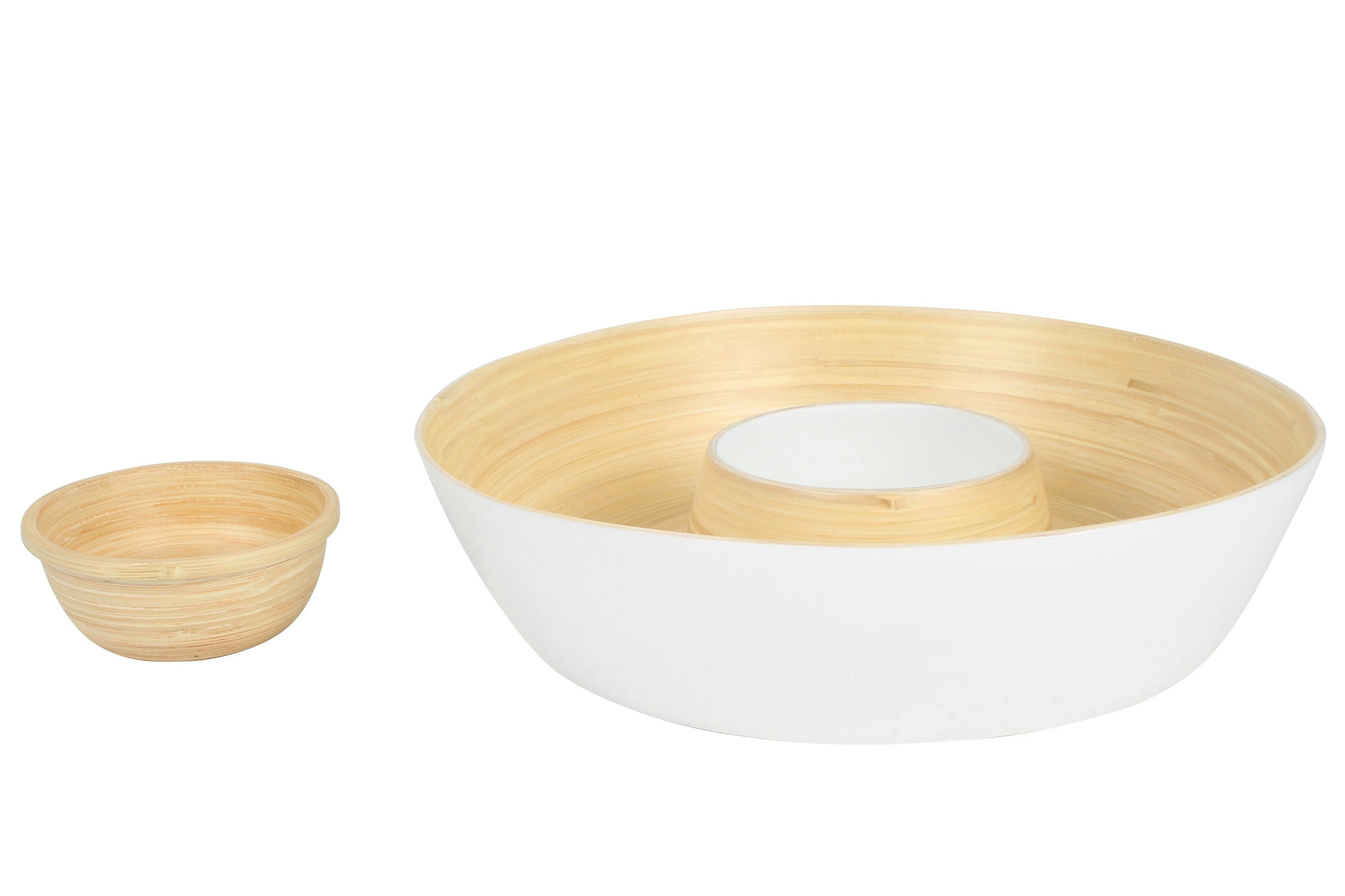 Tai Pressed Bamboo Chip And Dip Bowl