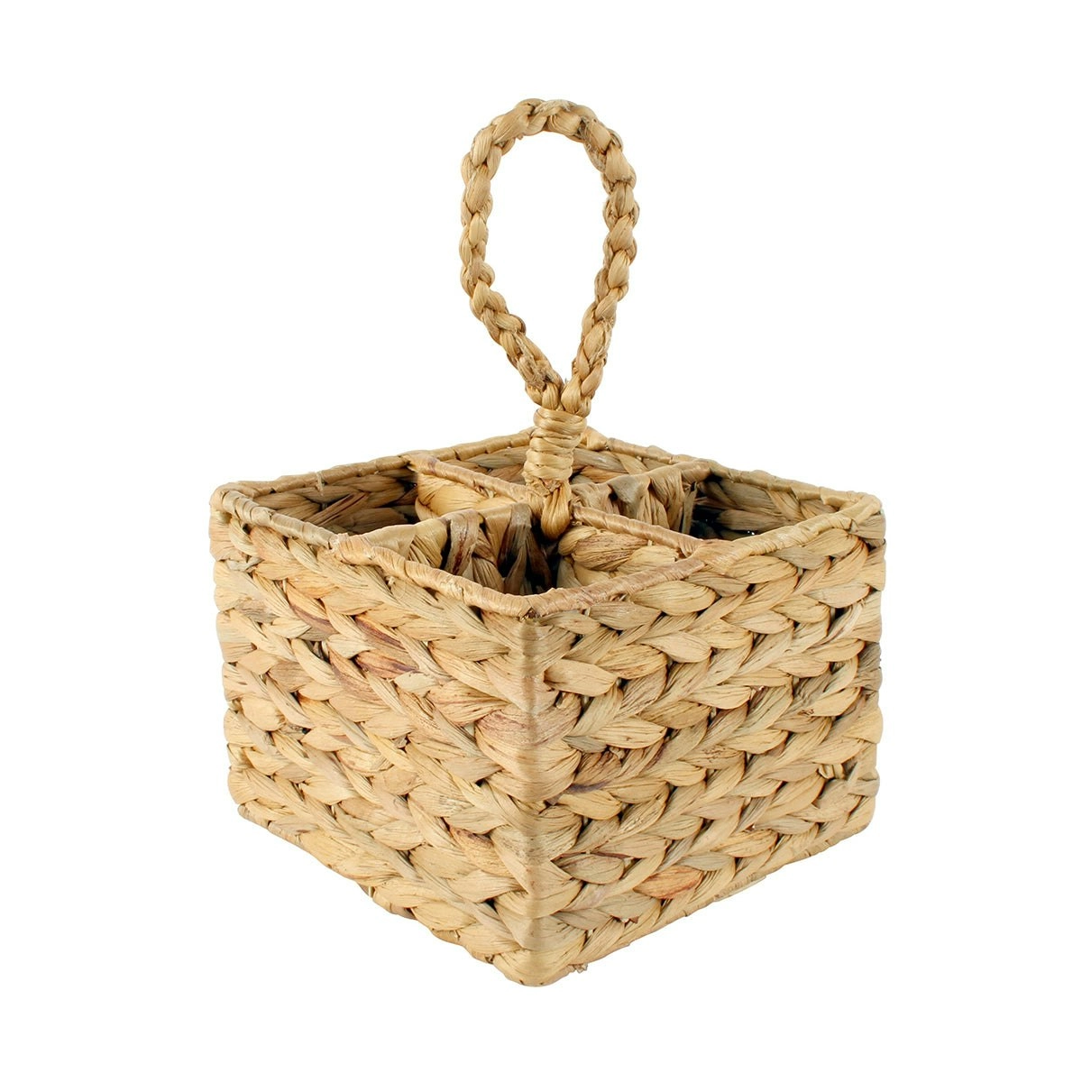 Cane Natural Woven Cutlery Basket