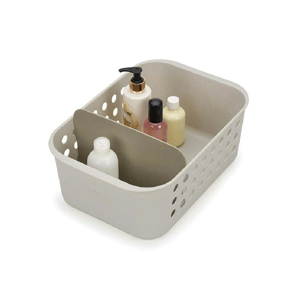 Joseph & Joseph EasyStore 35cm Storage Basket Home Bath Organiser Large Ecru