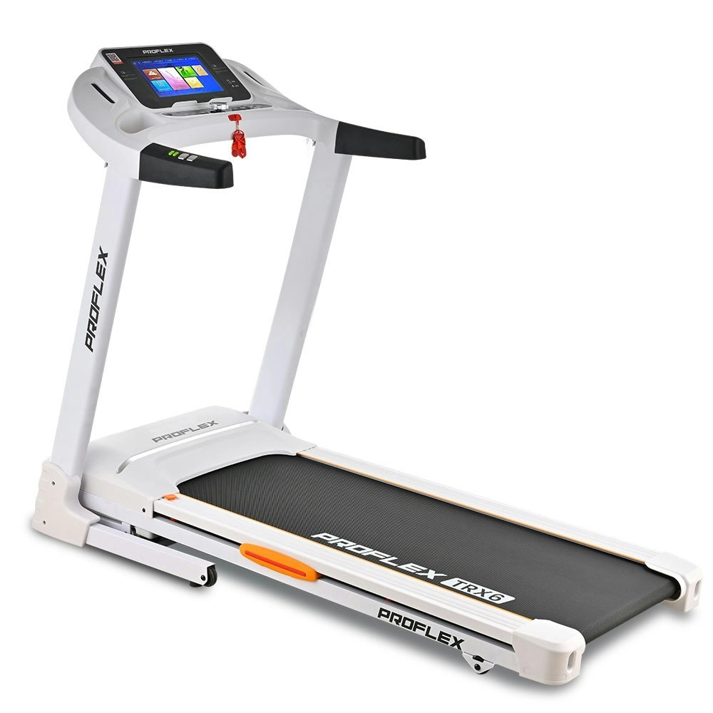 Proflex TRX6 3.5CHP Electric Treadmill, Medium Size, 10-inch Touchscreen display, Foldable, Suspension, Auto Incline, Bluetooth, Pulse Sensors