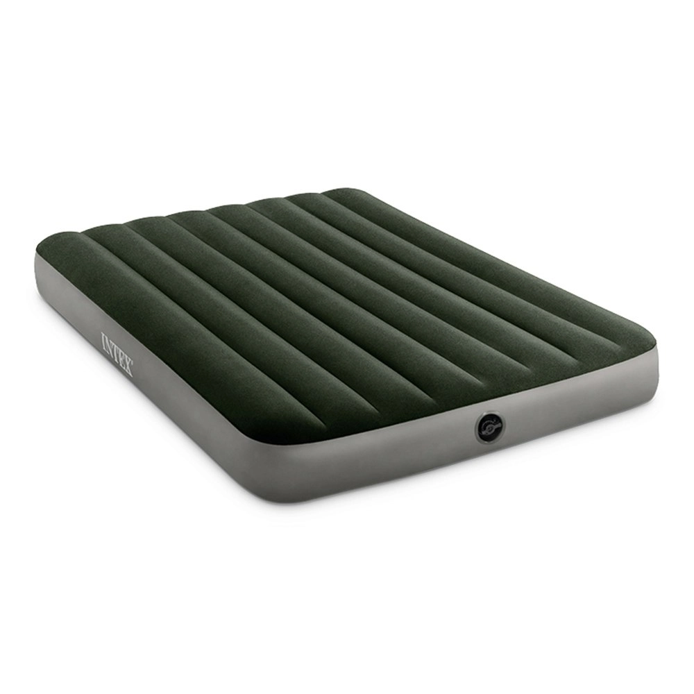 Intex Full Dura-Beam Double Prestige Downy Inflatable Airbed Grey 137x191x25cm