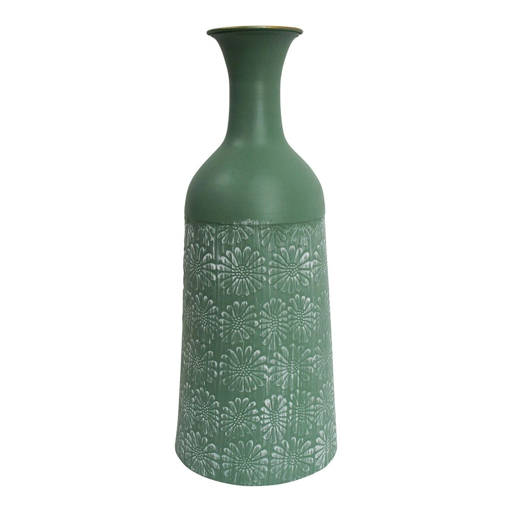 MDF 48.5cm Decorator Herb Bottle Home/Garden Decorative Display Vase Pot Green