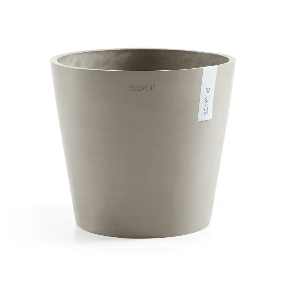 Ecopots Amstersdam 30cm Home Indoor/Outdoor Decor Garden Plant Pot Taupe