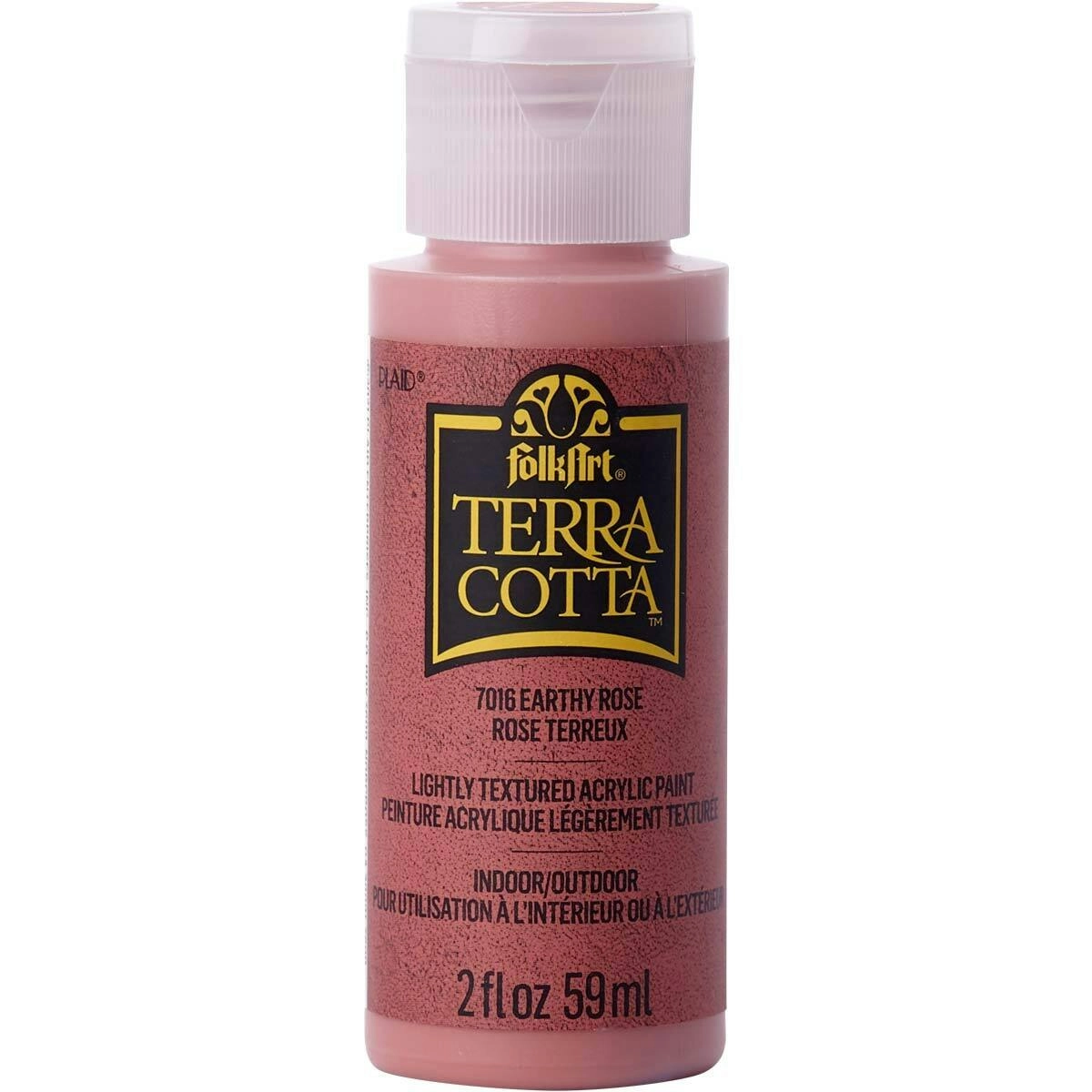 Plaid FolkArt Terra Cotta 59ml Acrylic Art Paint Earthy Rose Textured Finish