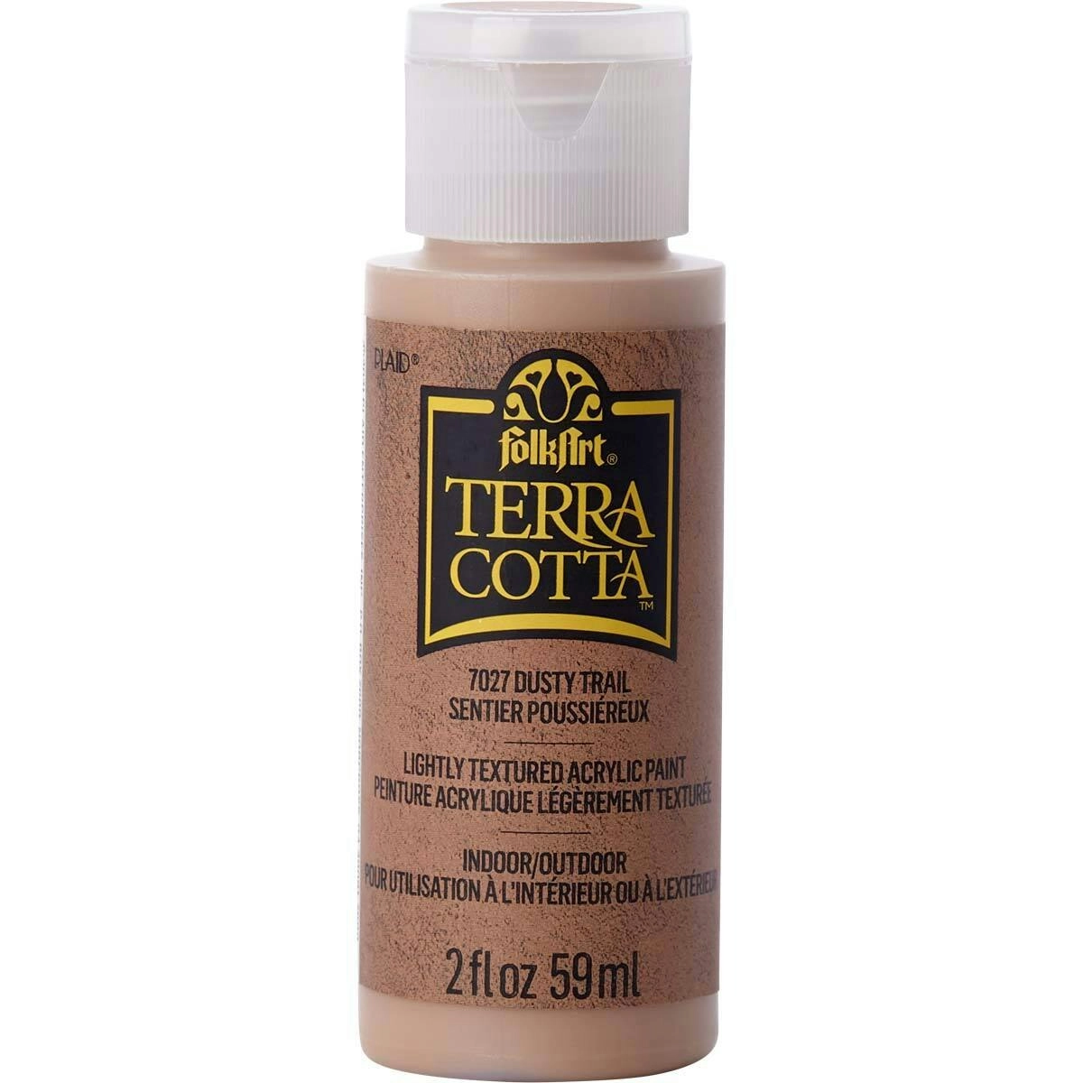 Plaid FolkArt Terra Cotta 59ml Acrylic Art Paint Dusty Trail Textured Finish