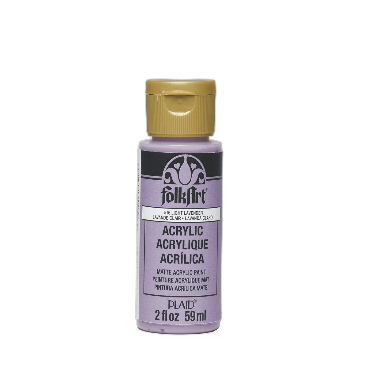 Plaid FolkArt Premium 59ml Water-Based Light Lavender Acrylic Paint Matt Finish