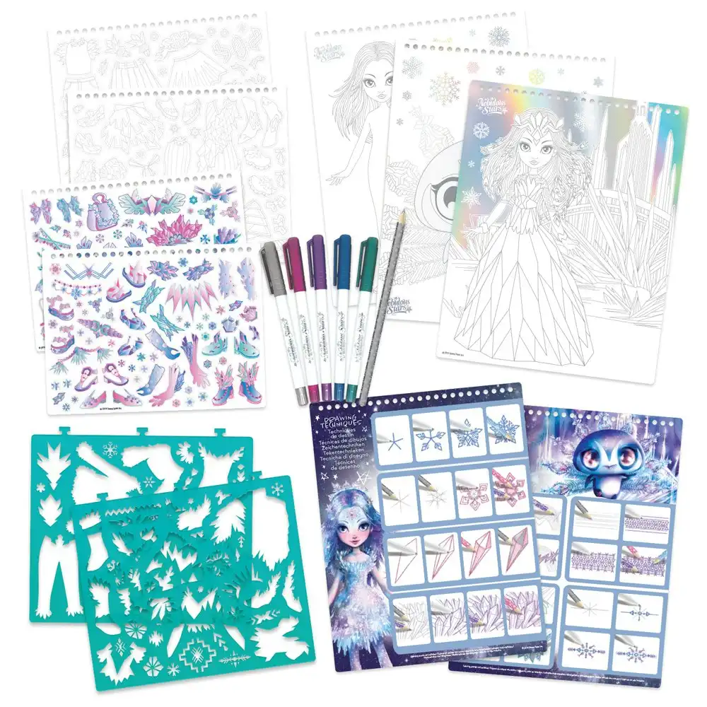 Nebulous Stars Creative Sketchbook Iceana Geometric Crystal Pages Art Kit 7y+