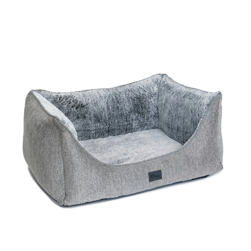 Superior Pet Plus High Side Hideout Ortho Pet/Dog Bed Artic Faux Fur Small 87cm