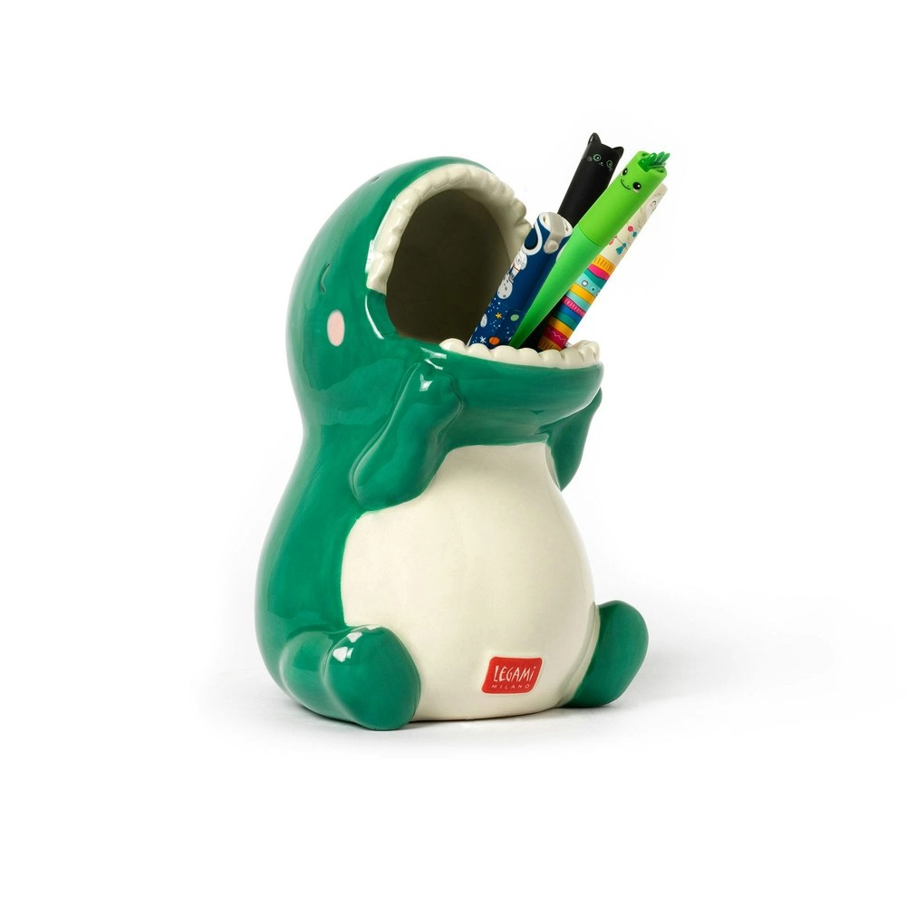 Legami Desk Friends Ceramic Pen/Ballpen Pencil Holder Storage Stationery Dino