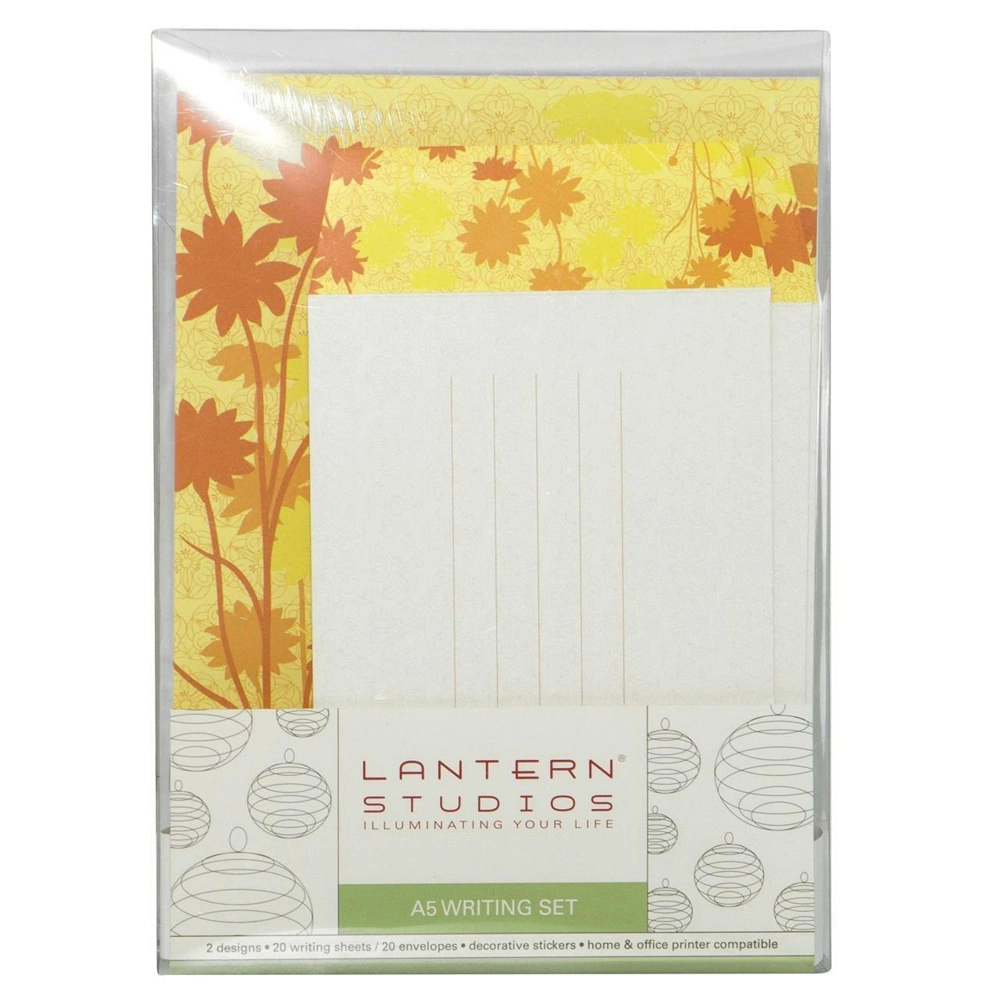 40pc Lantern Studios A5 Sheet/Envelope Writing Letter Stationery Sunflowers