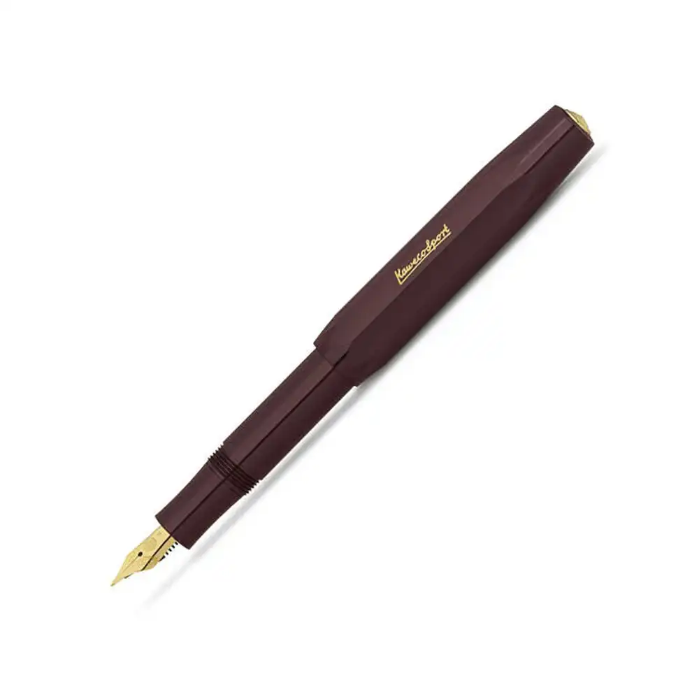 Kaweco Classic Sport Plastic Fountain Pen Writing Stationery Fine Nib Bordeaux