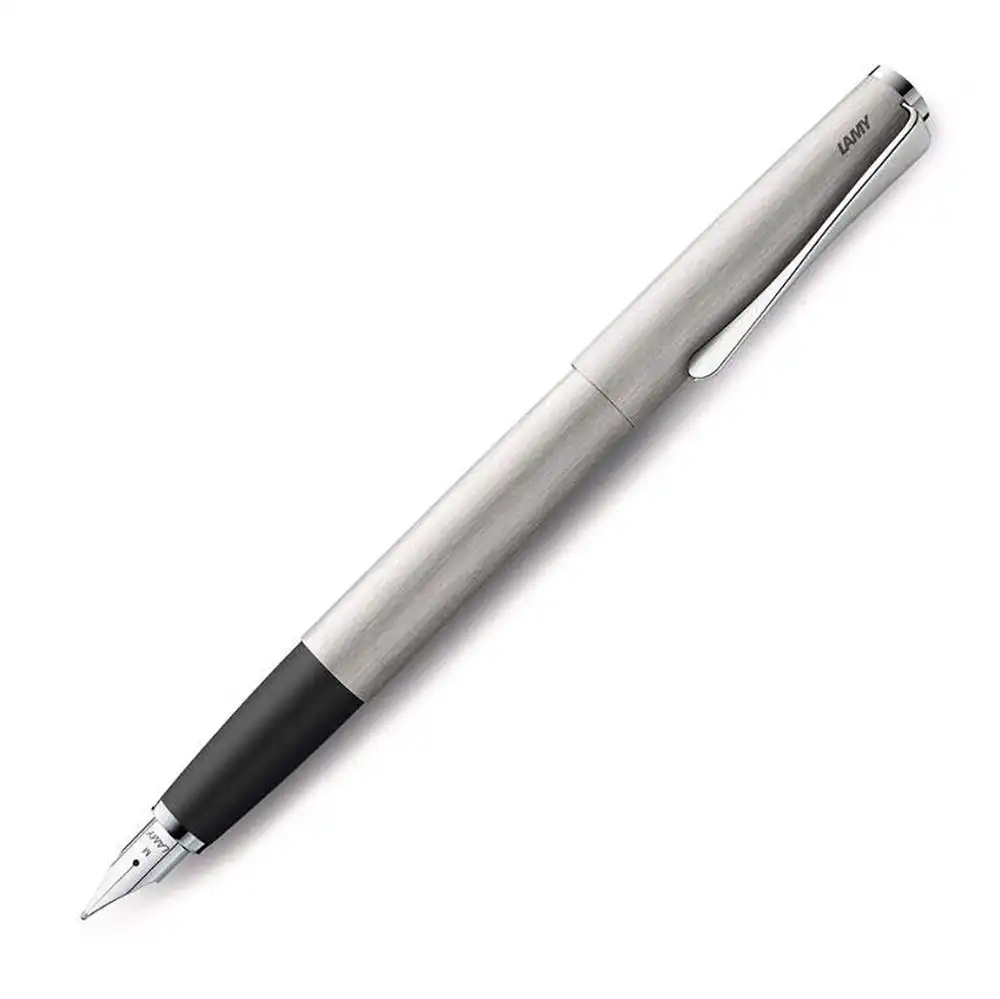 Lamy Studio  Fountain Pen Medium Nib Writing Stationery Brushed Stainless Steel