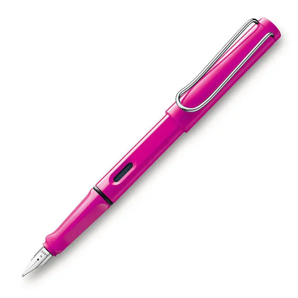 Lamy Safari Fountain Pen Fine Nib Tip Office/School Writing Stationery Pink