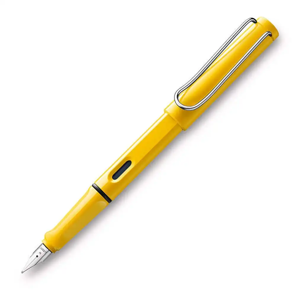 Lamy Safari Fountain Pen Medium Nib Tip Plastic Office/School Writing Yellow