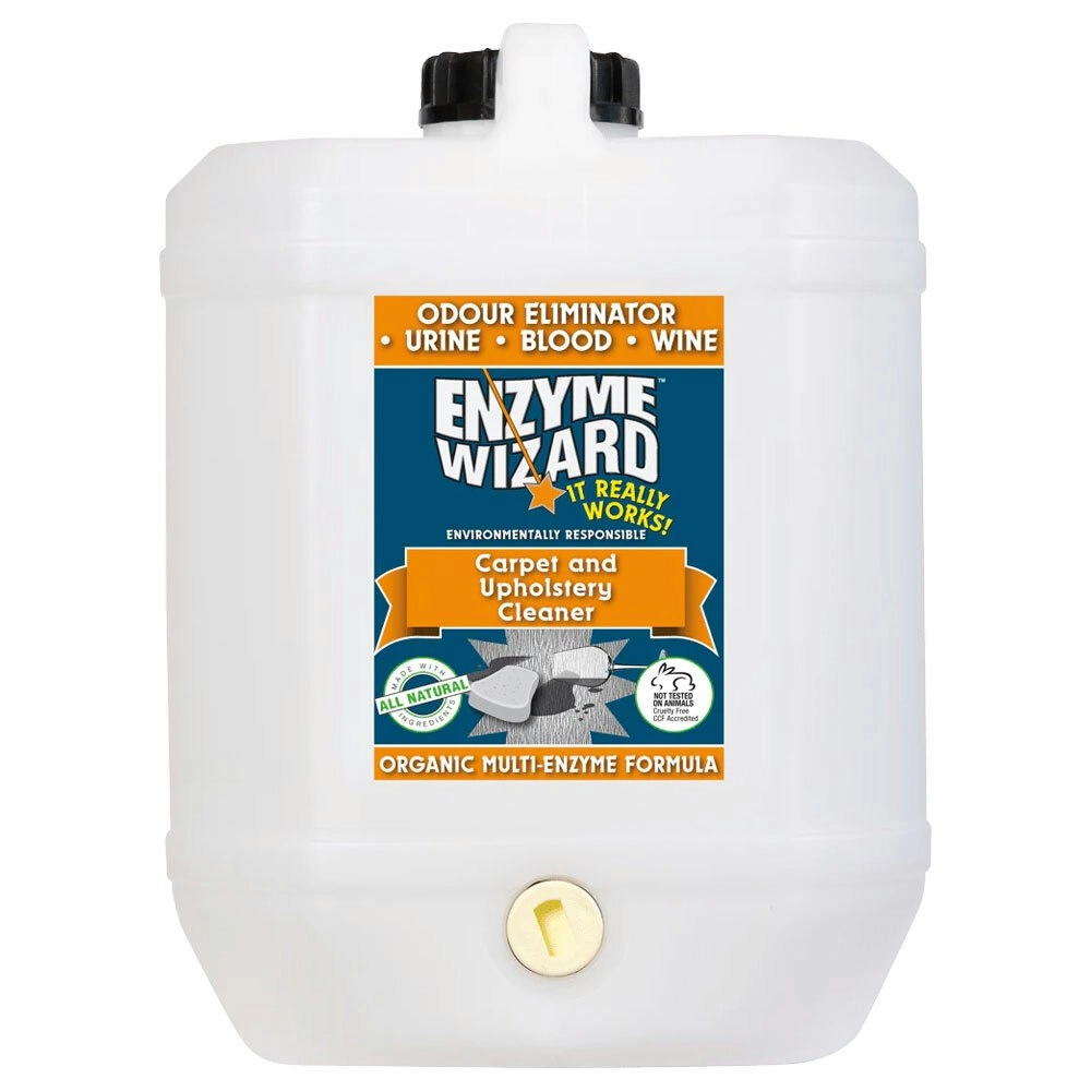 Enzyme Wizard Organic Carpet & Upholstery Cleaner Stain/Dirt Remover Refill 10L