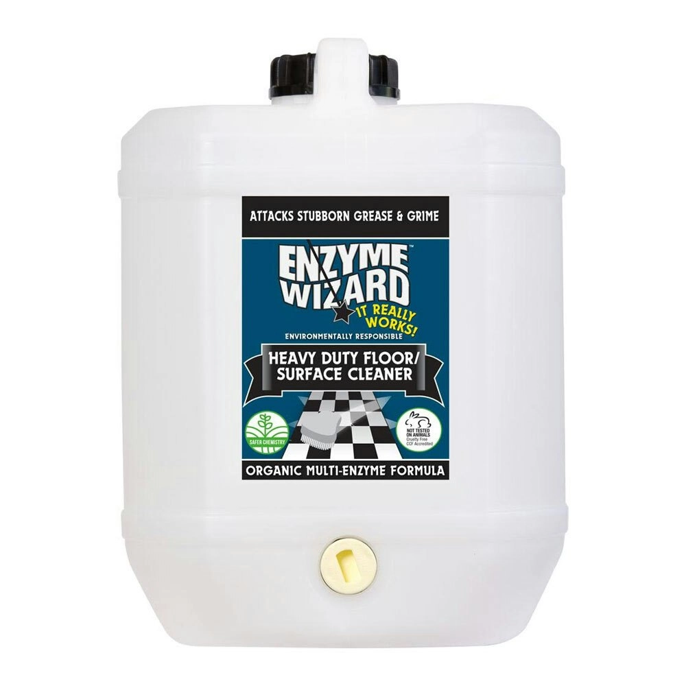 Enzyme Wizard Organic Heavy Duty Floor/Surface/Tile Grease & Grime Cleaner 10L